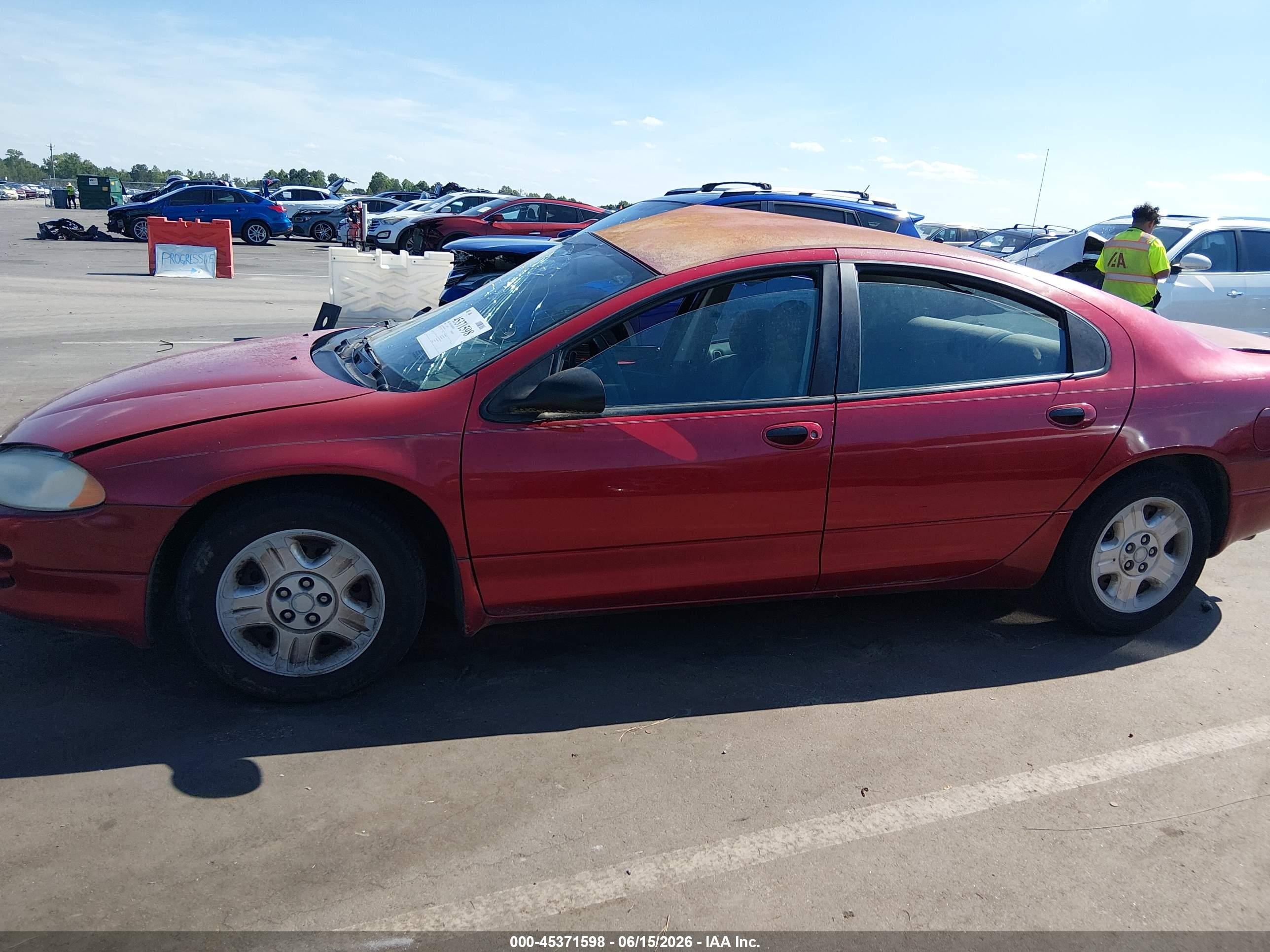 2004 Dodge Intrepid Se Красный vin: 2B3HD46R04H707462