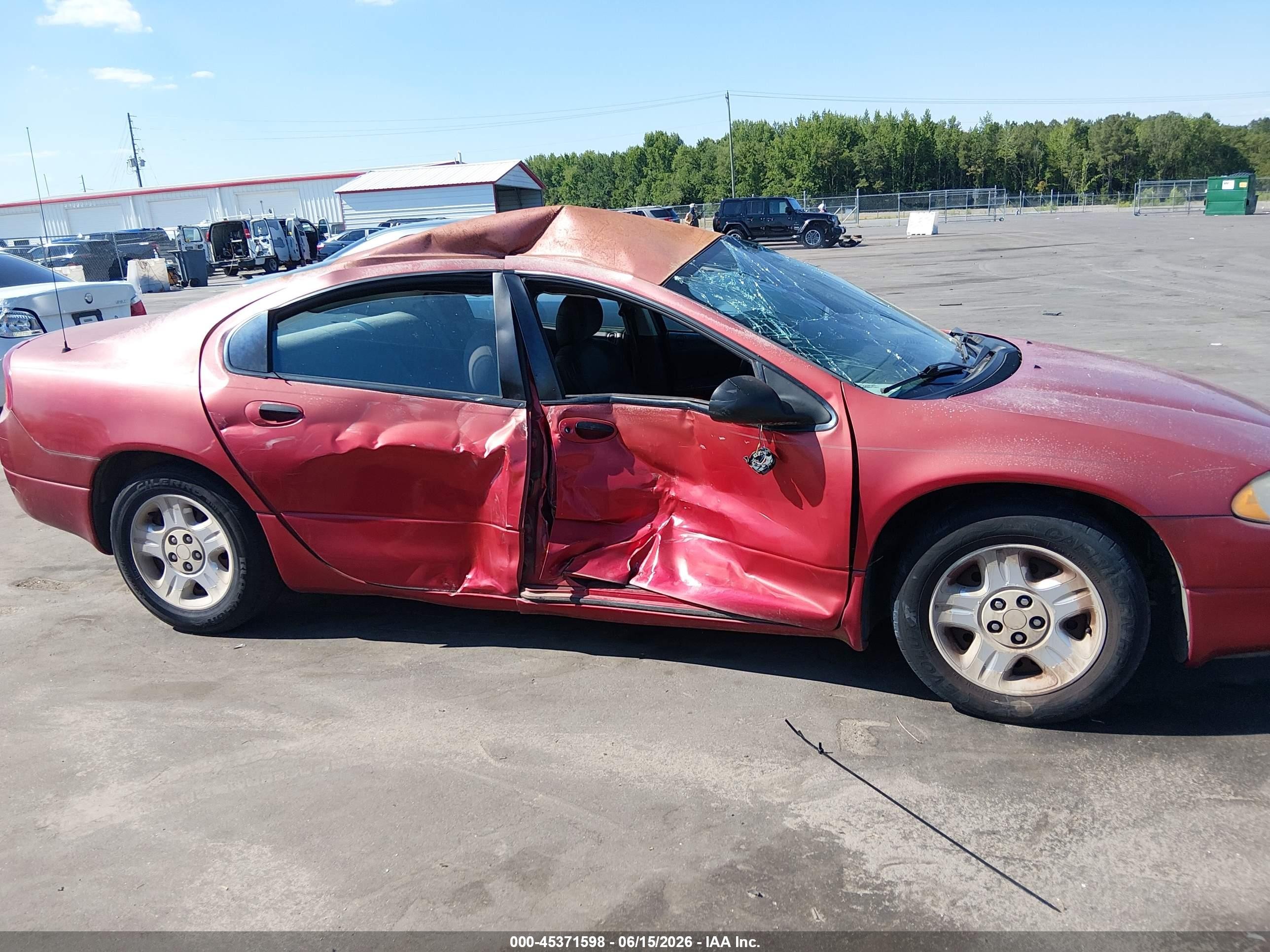2004 Dodge Intrepid Se Красный vin: 2B3HD46R04H707462