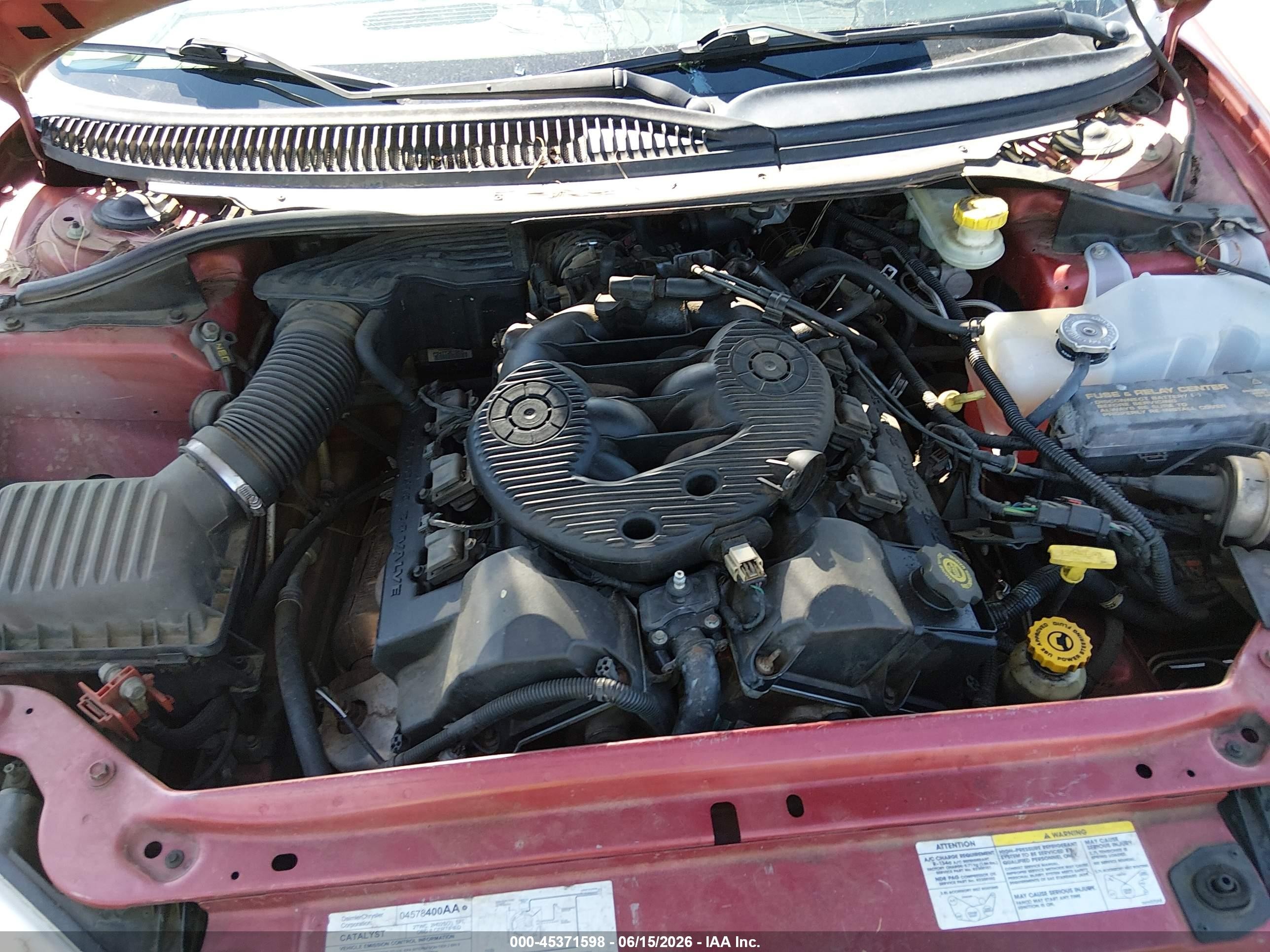 2004 Dodge Intrepid Se Красный vin: 2B3HD46R04H707462