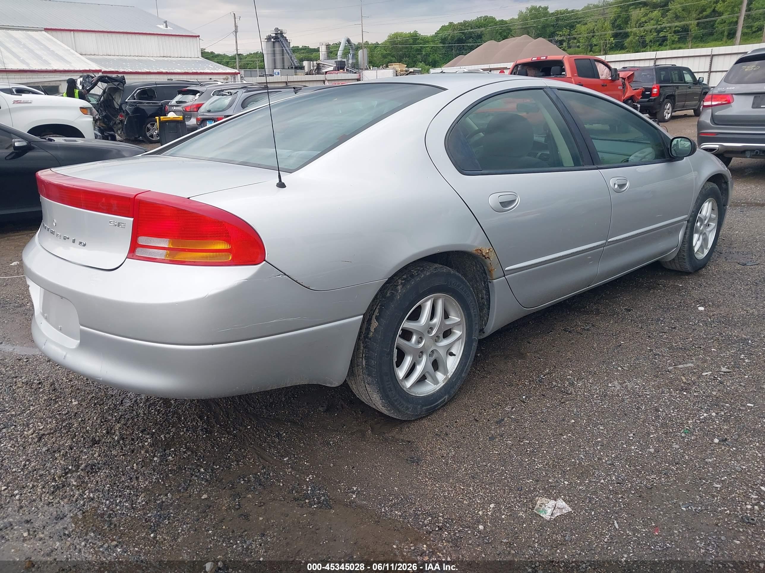 2002 Dodge Intrepid Se Silver vin: 2B3HD46R12H281228