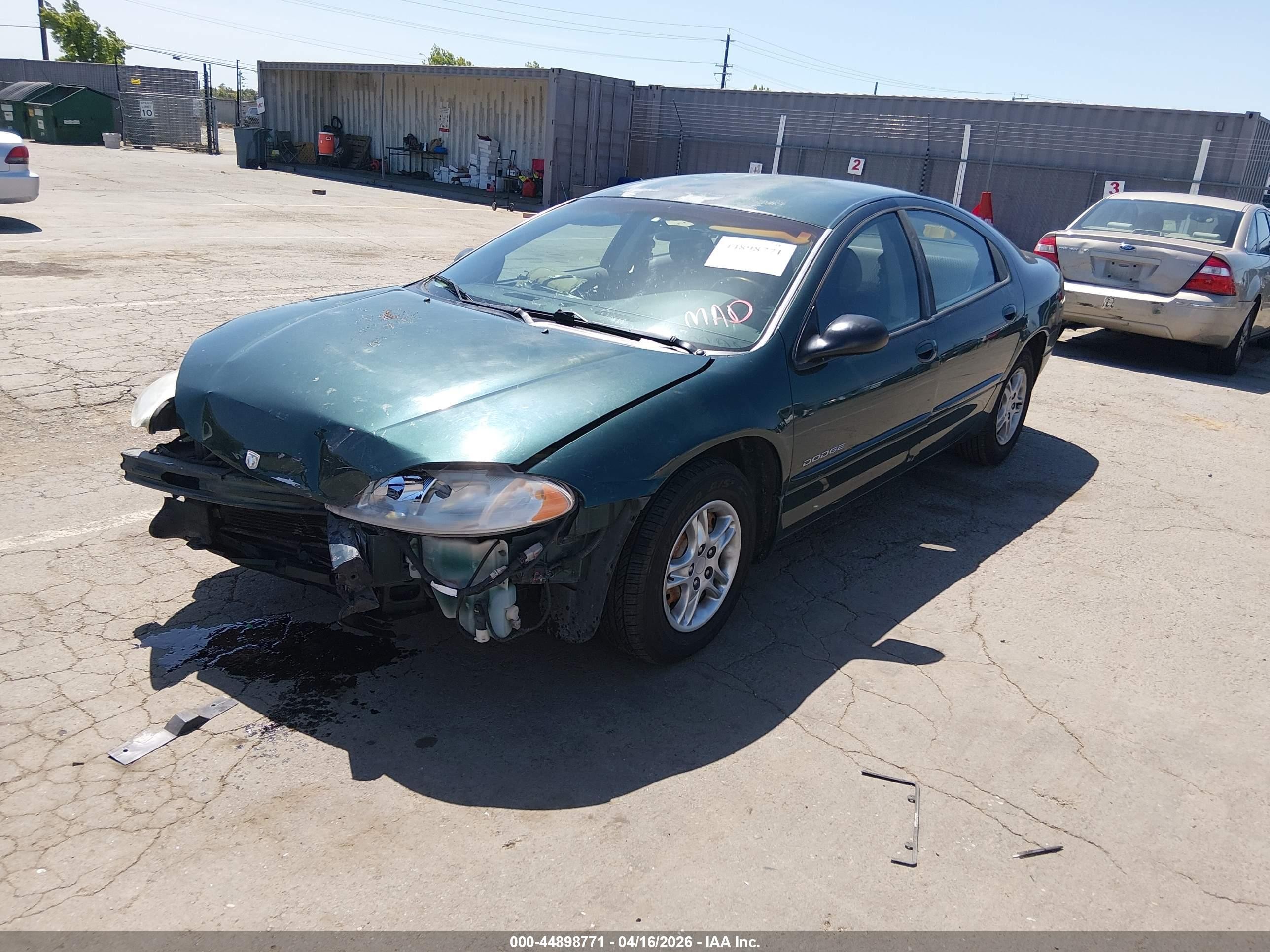 1999 Dodge Intrepid   Green vin: 2B3HD46R5XH668548