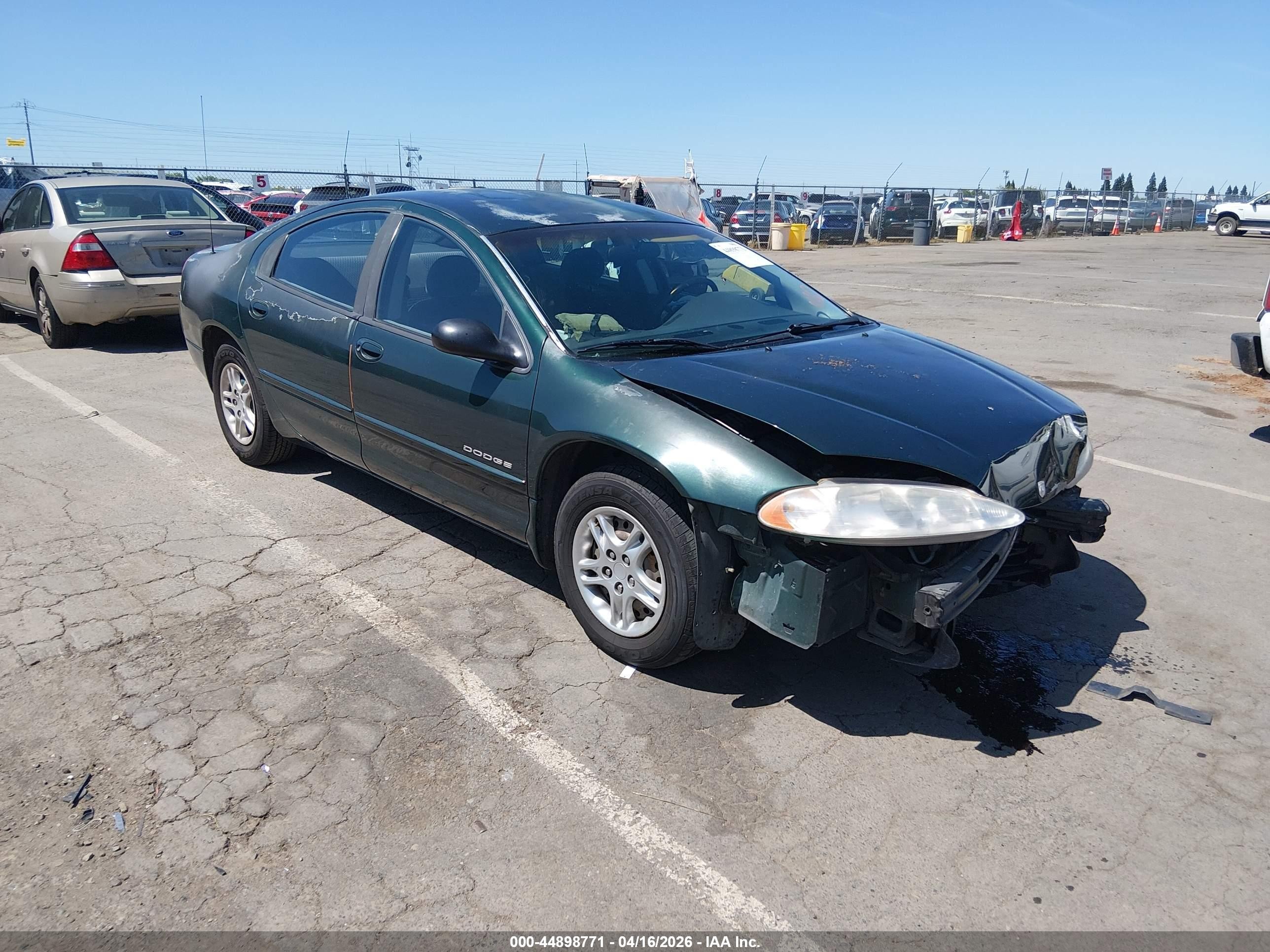 1999 Dodge Intrepid   Green vin: 2B3HD46R5XH668548