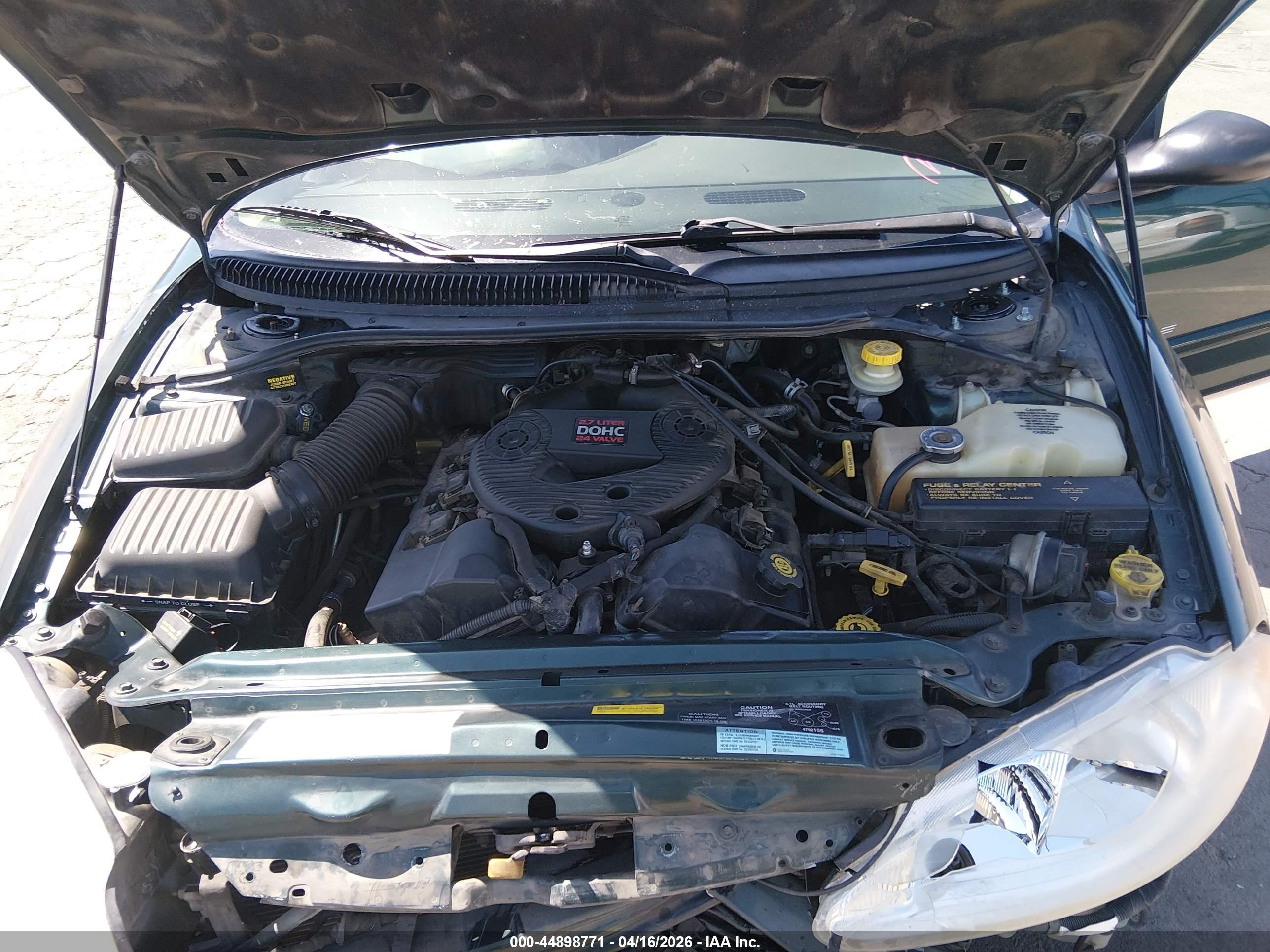 1999 Dodge Intrepid   Green vin: 2B3HD46R5XH668548