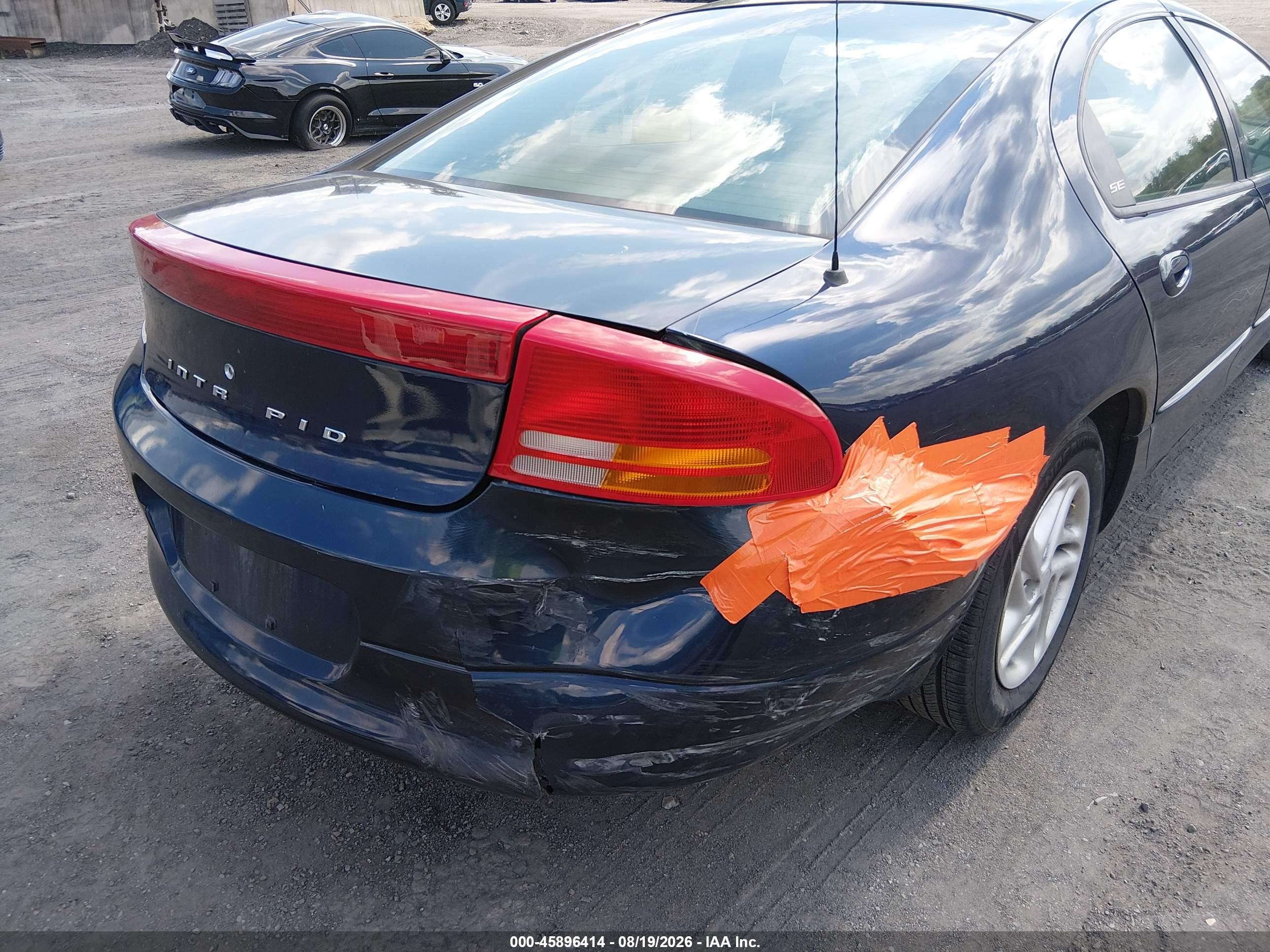 2001 Dodge Intrepid Se Blue vin: 2B3HD46R61H511330