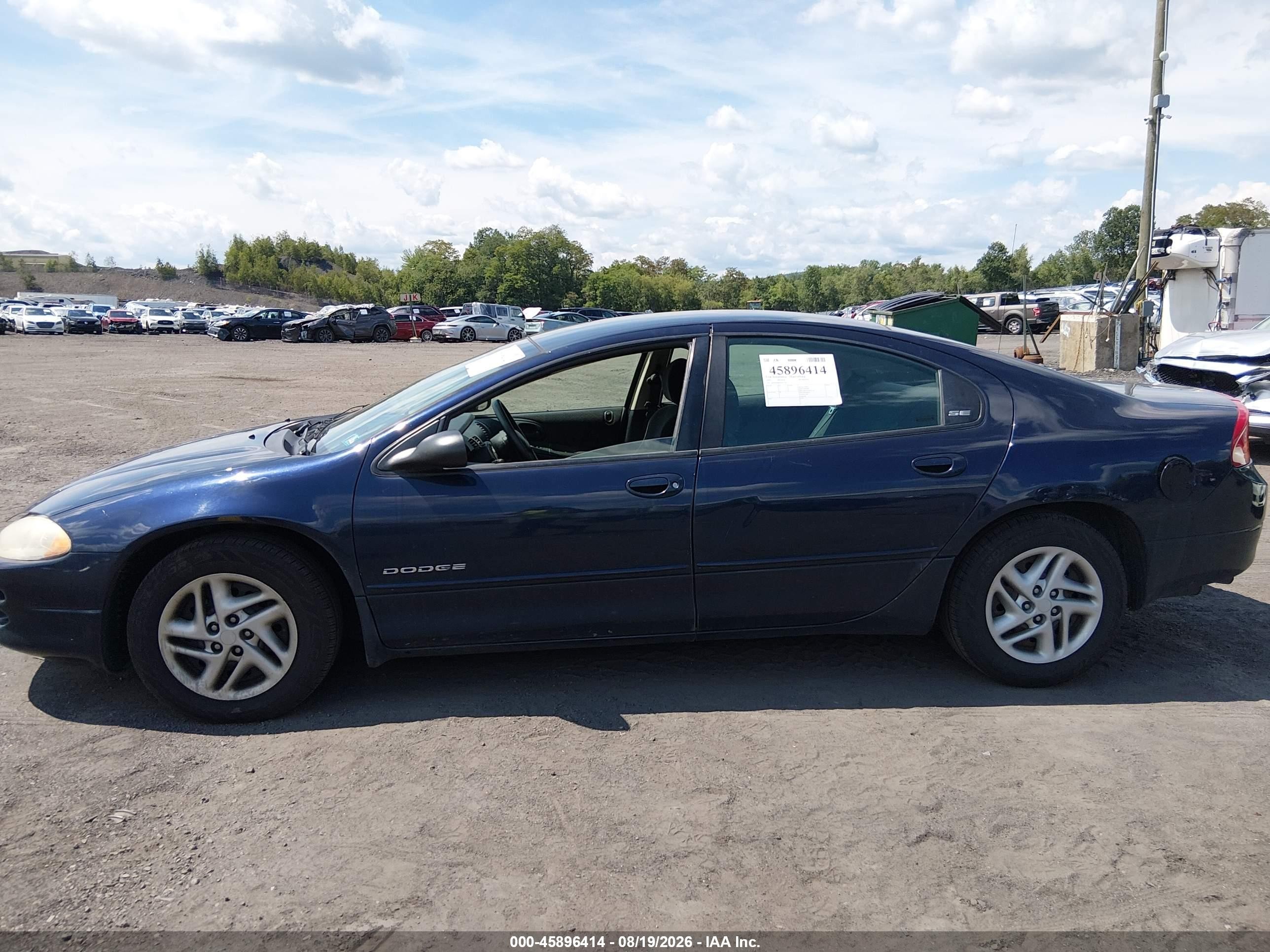 2001 Dodge Intrepid Se Blue vin: 2B3HD46R61H511330