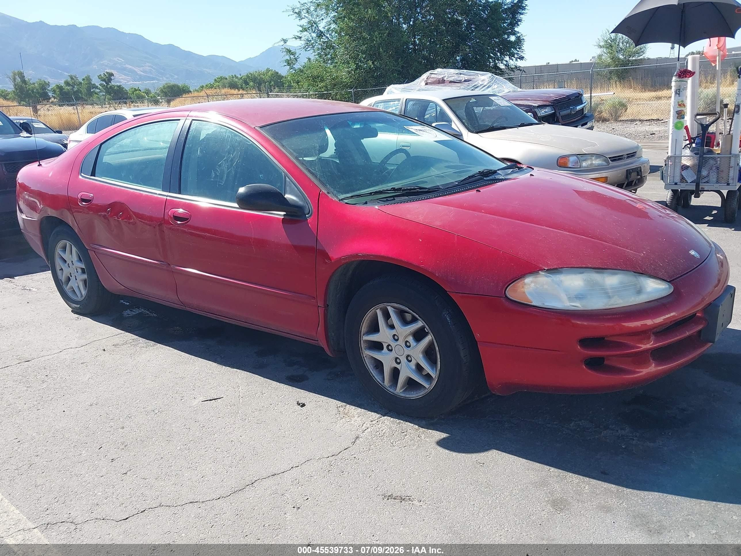 2003 Dodge Intrepid Se Red vin: 2B3HD46R83H501627