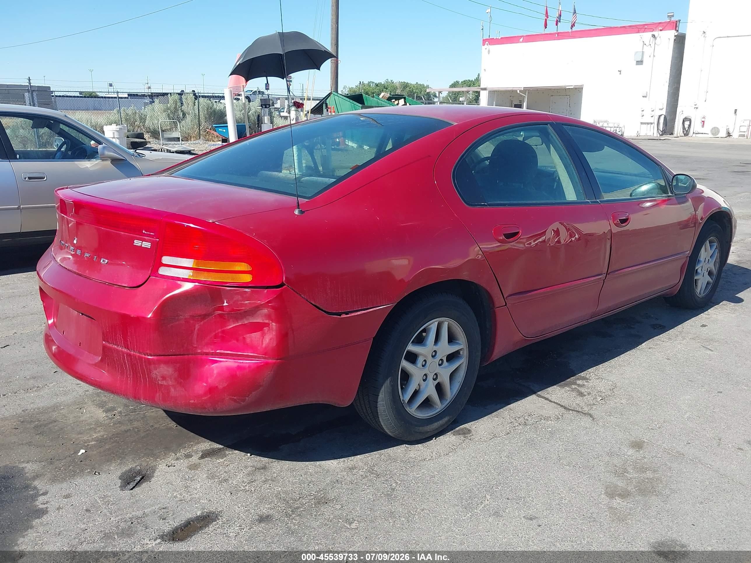 2003 Dodge Intrepid Se Red vin: 2B3HD46R83H501627