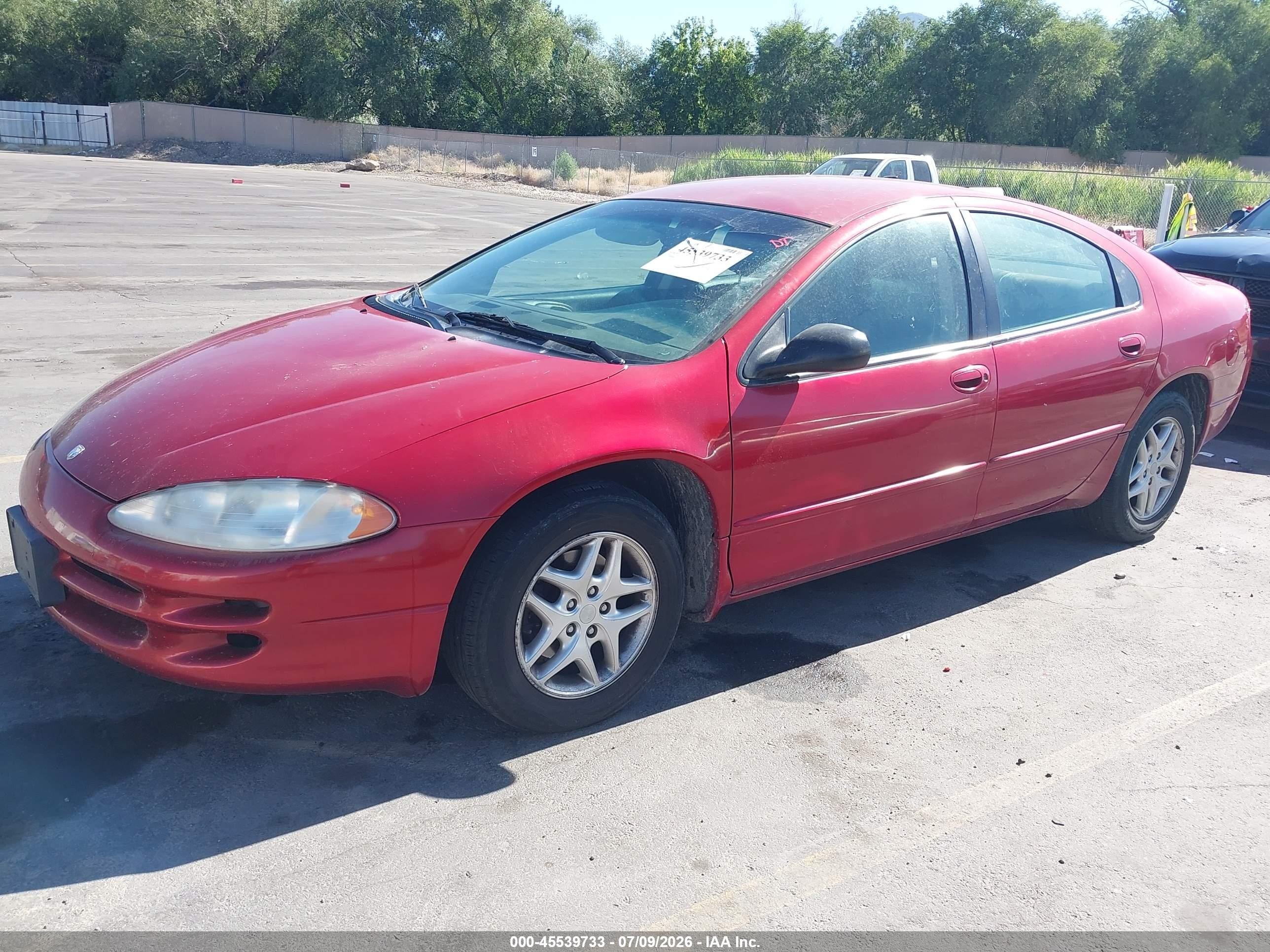 2003 Dodge Intrepid Se Red vin: 2B3HD46R83H501627