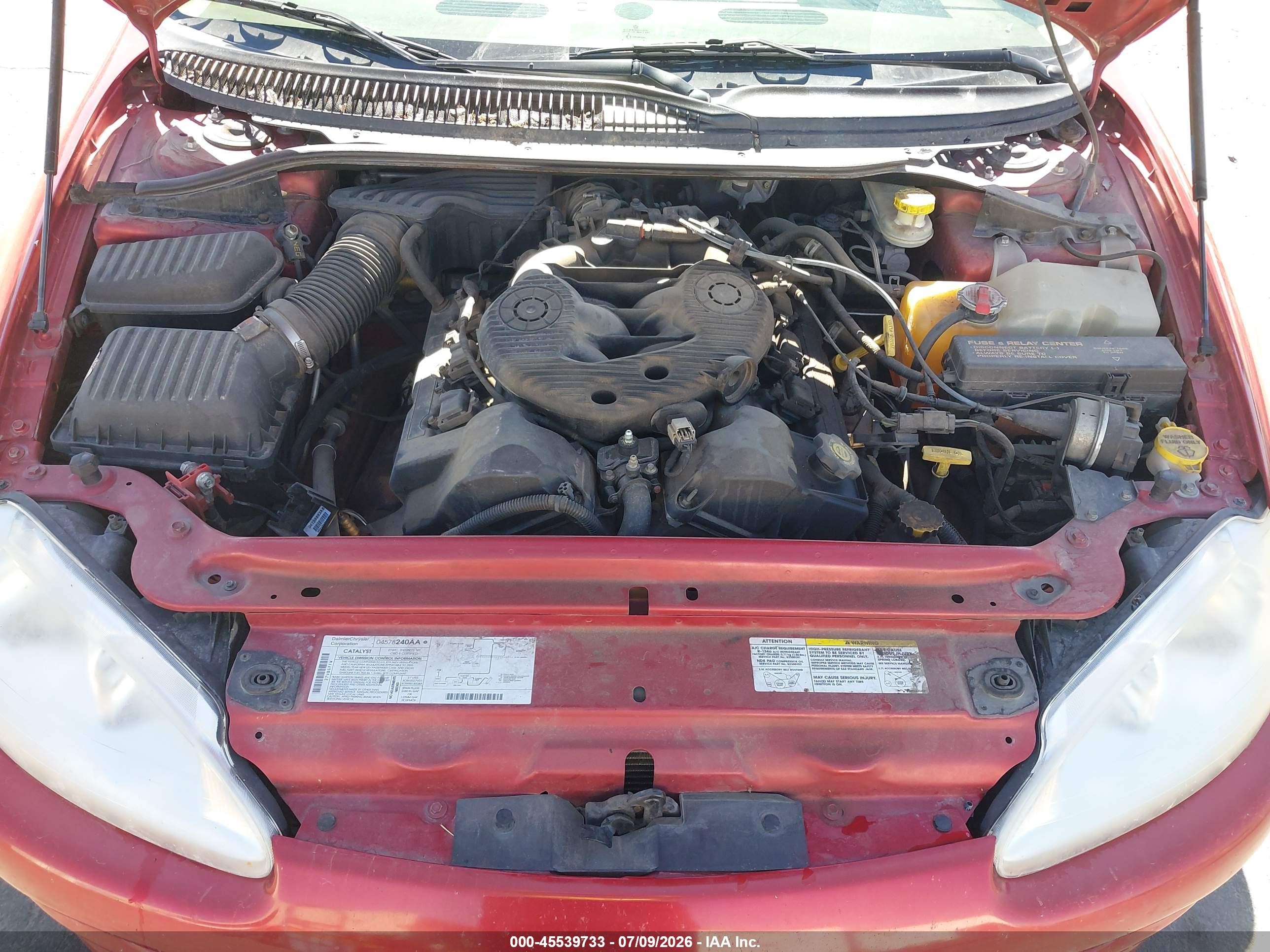 2003 Dodge Intrepid Se Red vin: 2B3HD46R83H501627