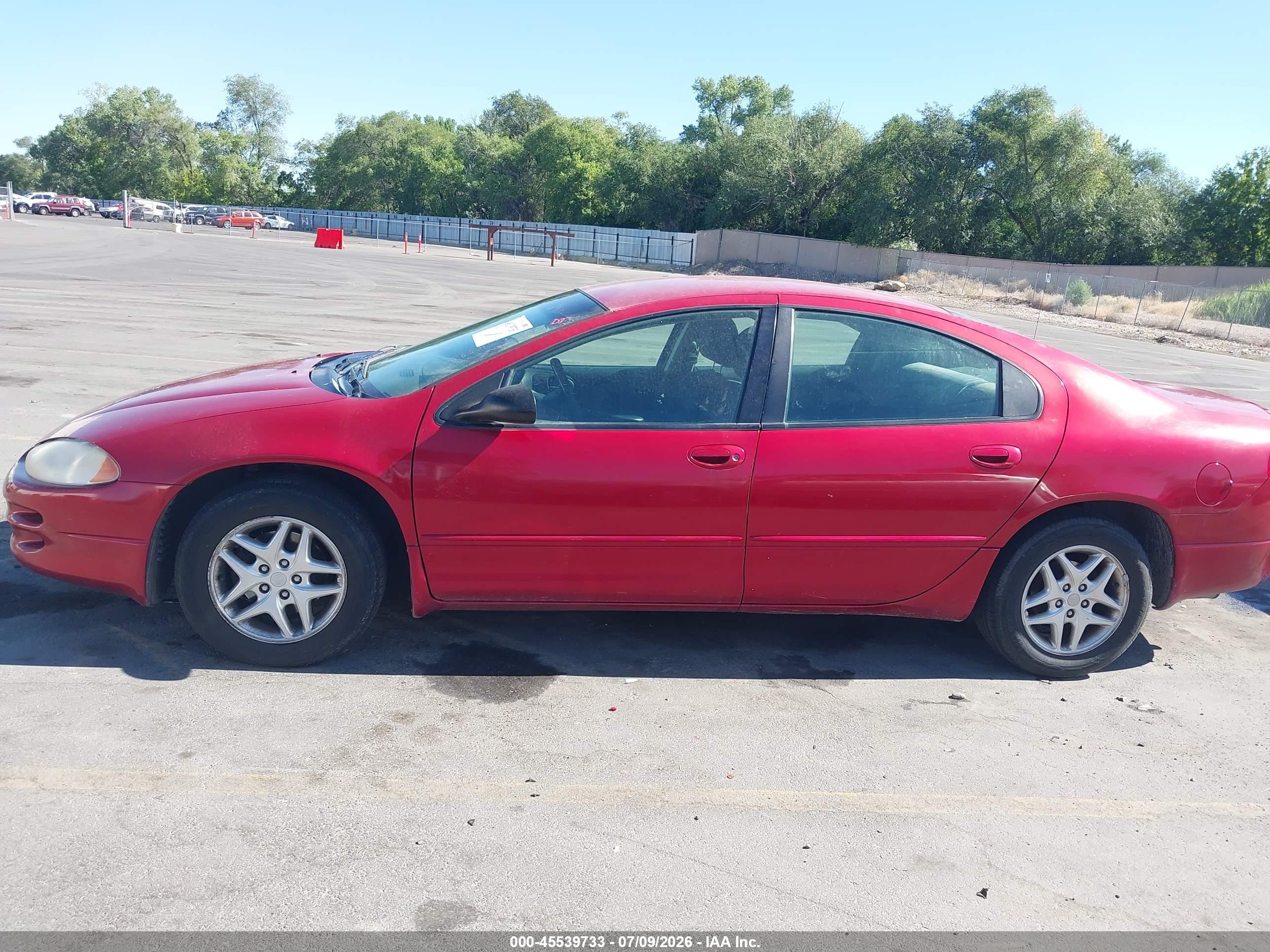2003 Dodge Intrepid Se Red vin: 2B3HD46R83H501627