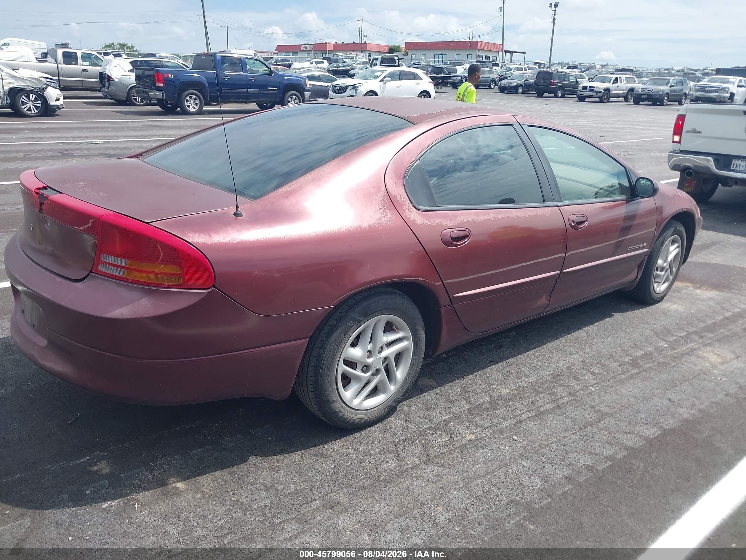 2000 Dodge Intrepid   Maroon vin: 2B3HD46R8YH350327