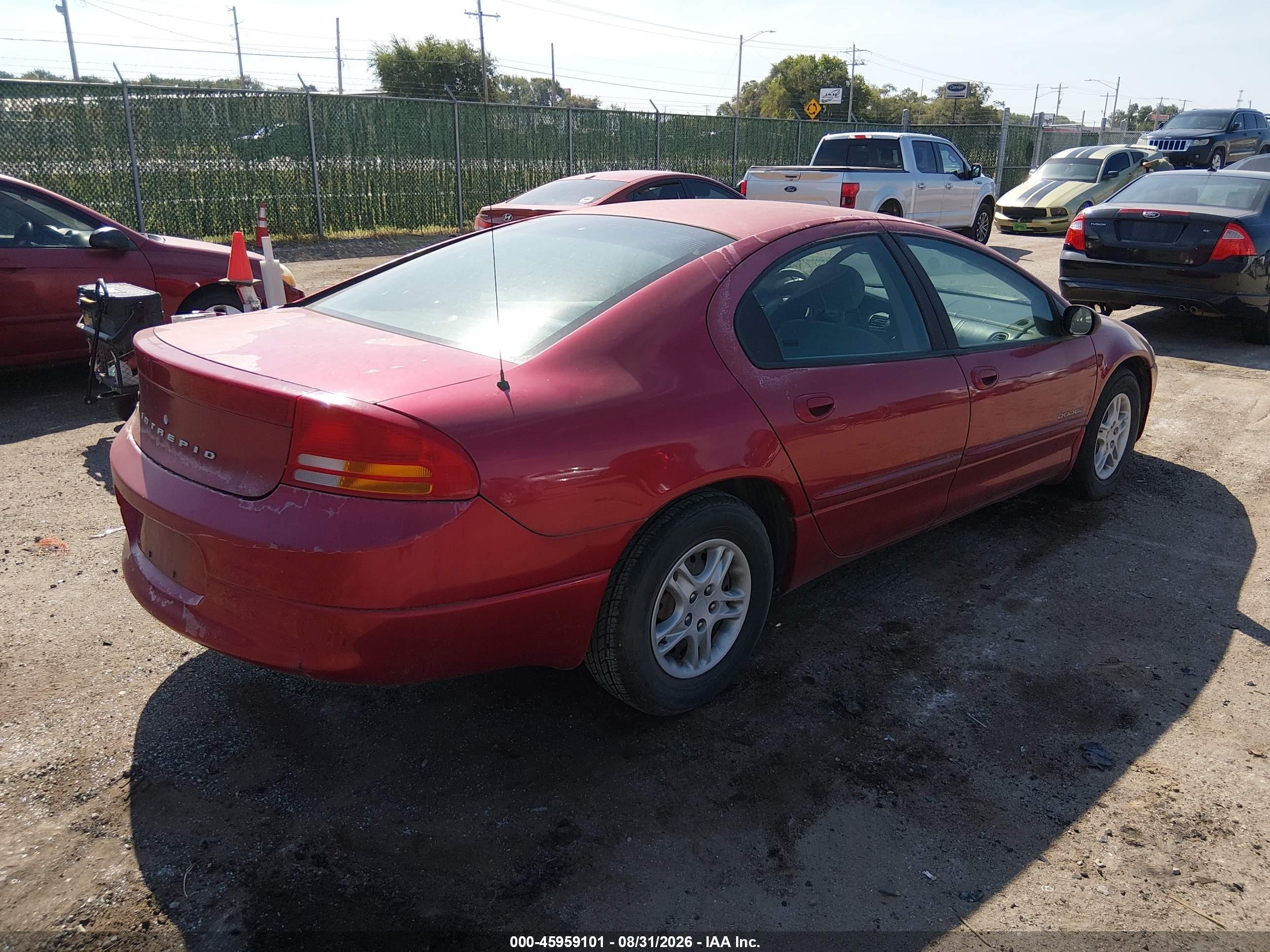 1999 Dodge Intrepid   Красный vin: 2B3HD46R9XH552382
