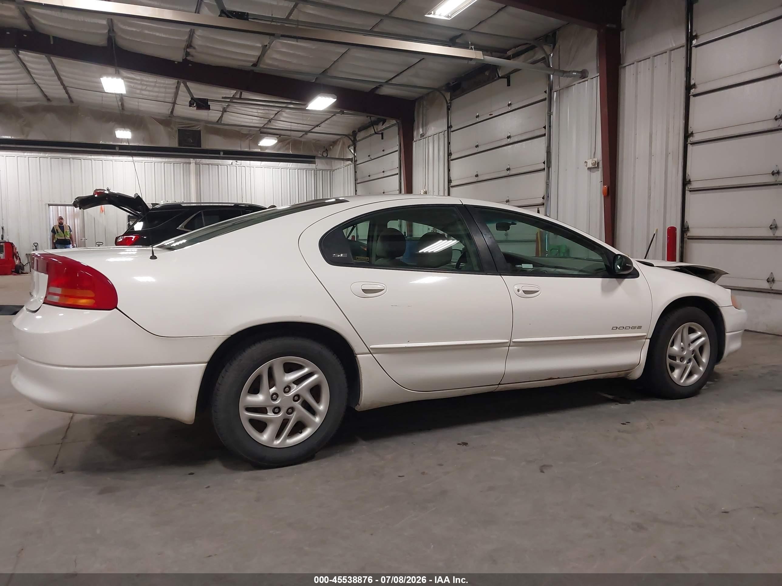 2001 Dodge Intrepid Se White vin: 2B3HD46RX1H524209