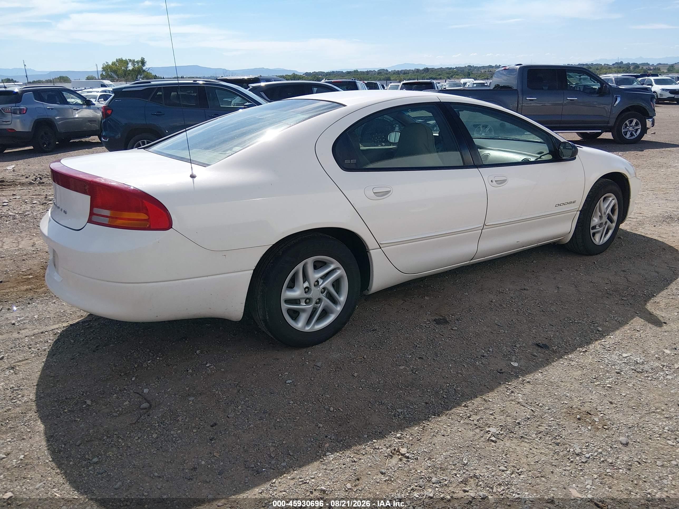 2001 Dodge Intrepid Se Белый vin: 2B3HD46RX1H692240