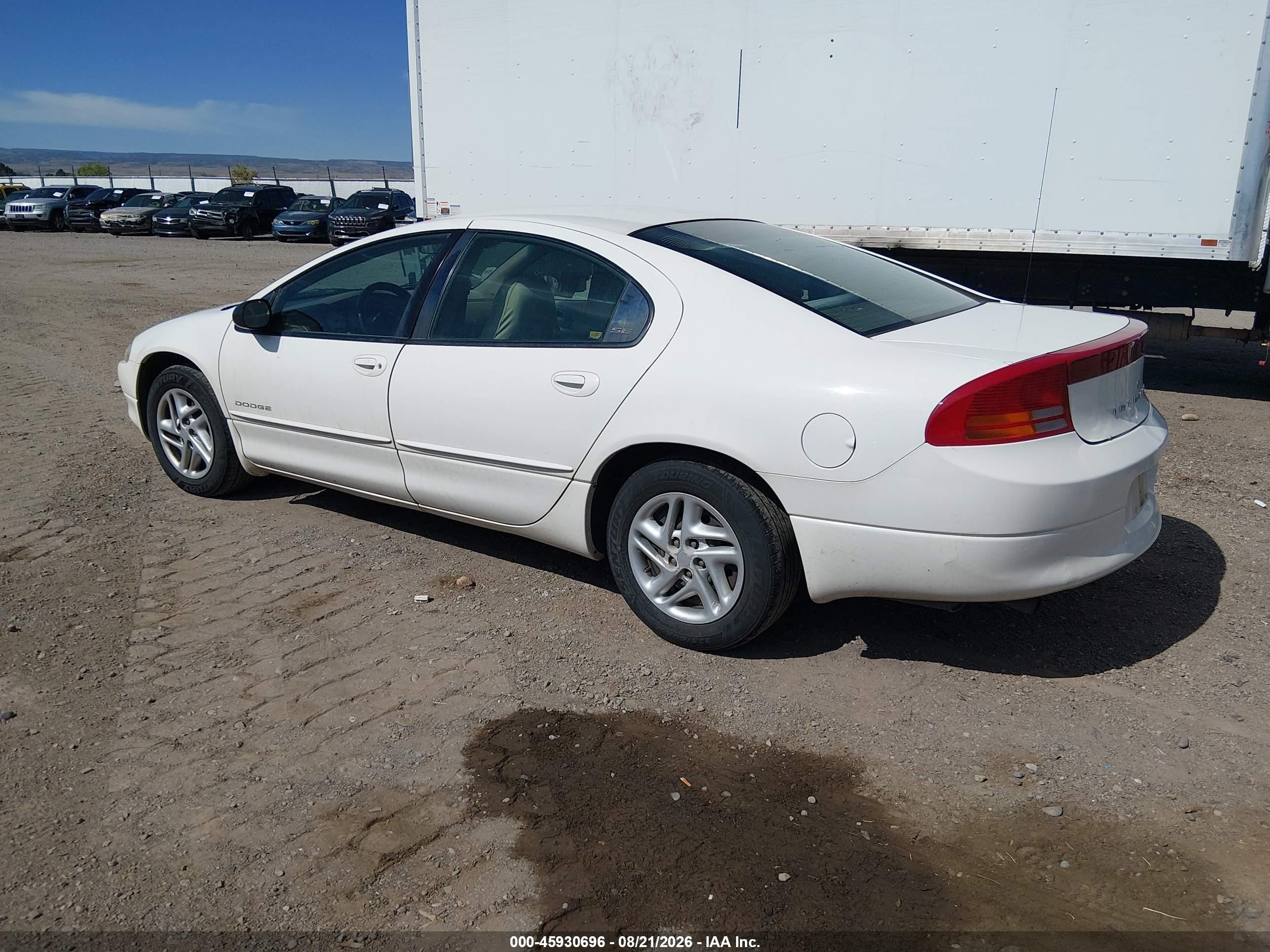 2001 Dodge Intrepid Se Белый vin: 2B3HD46RX1H692240