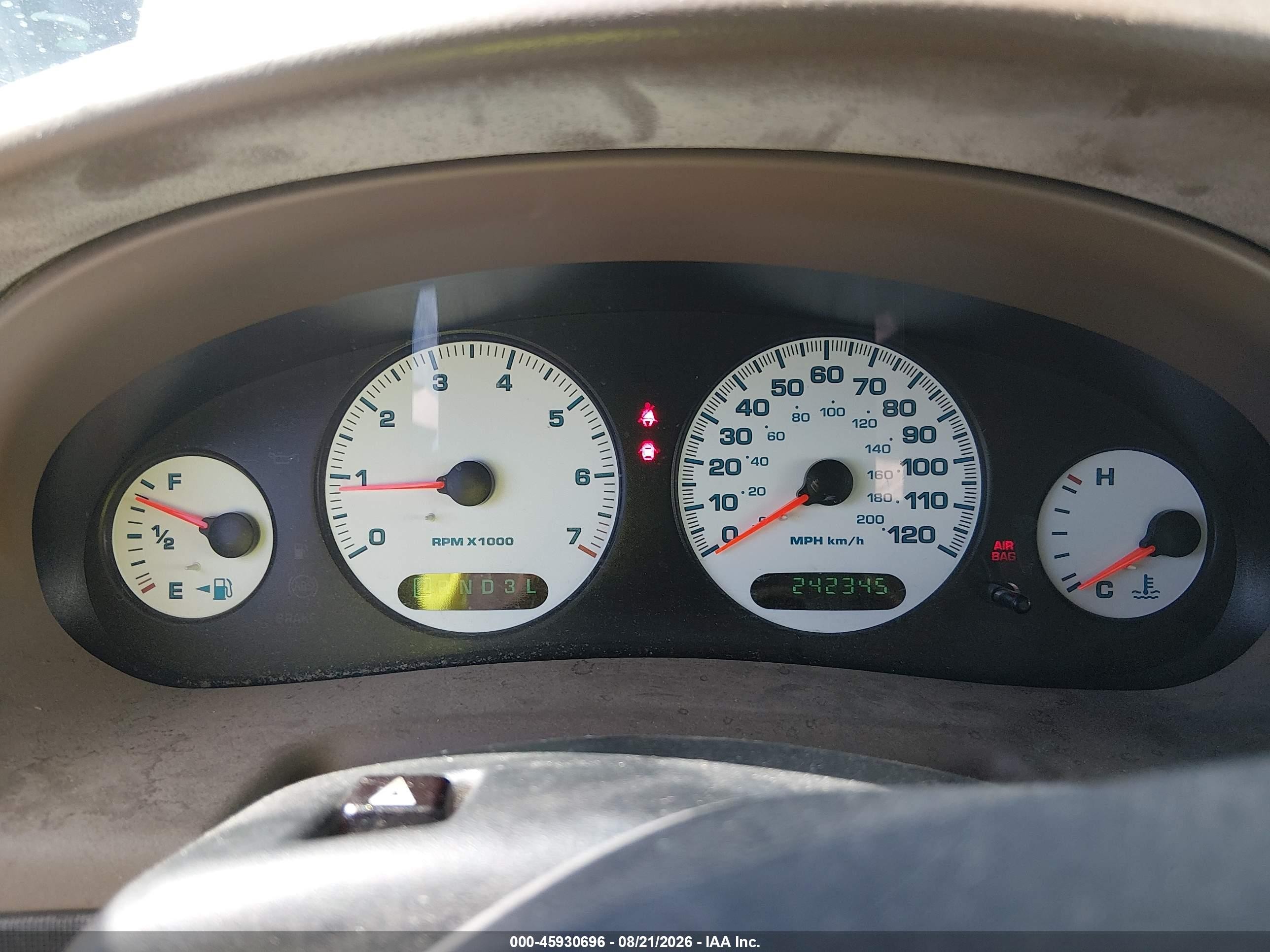 2001 Dodge Intrepid Se Белый vin: 2B3HD46RX1H692240