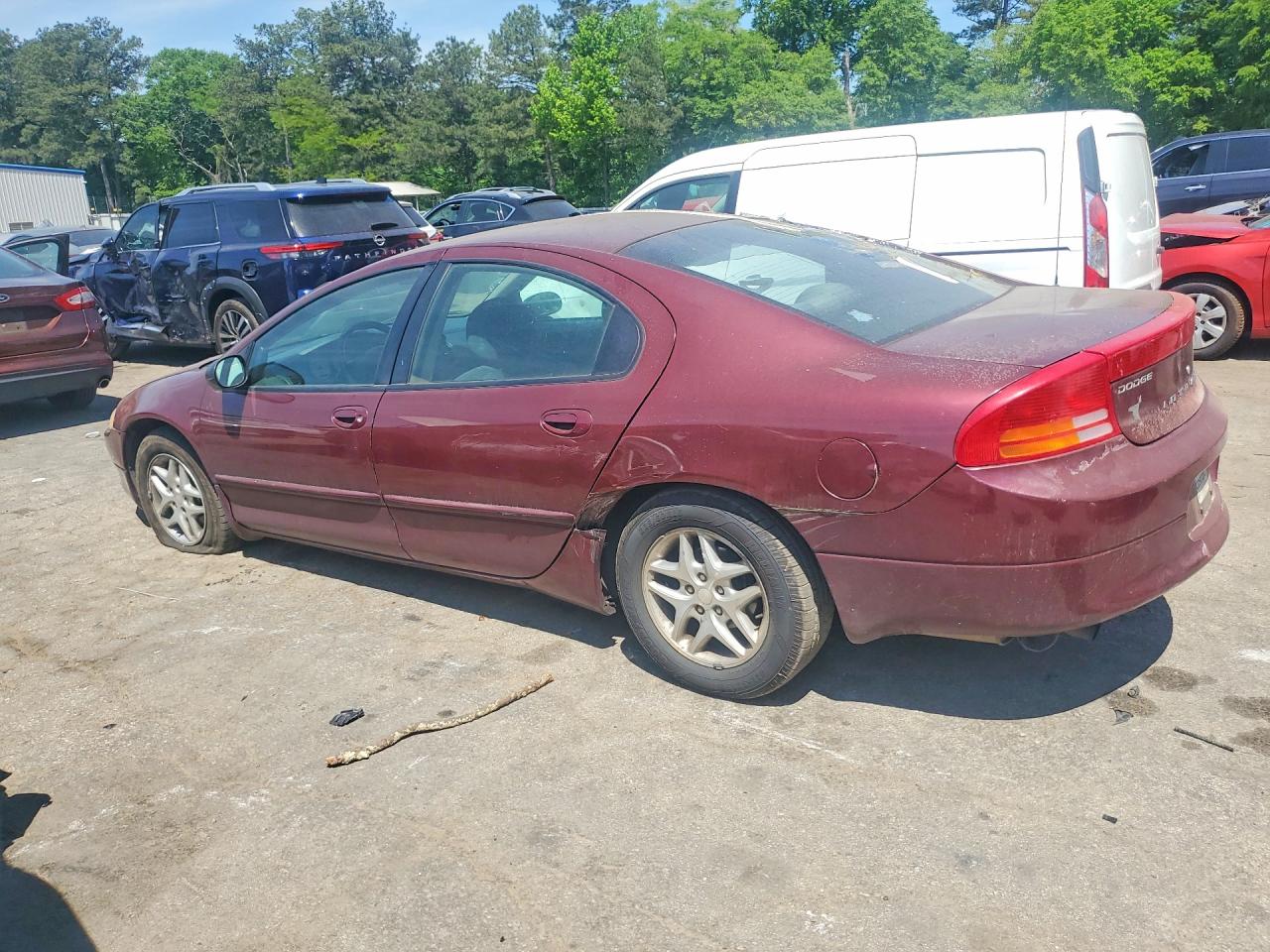 2002 Dodge Intrepid Se Red vin: 2B3HD46RX2H158978