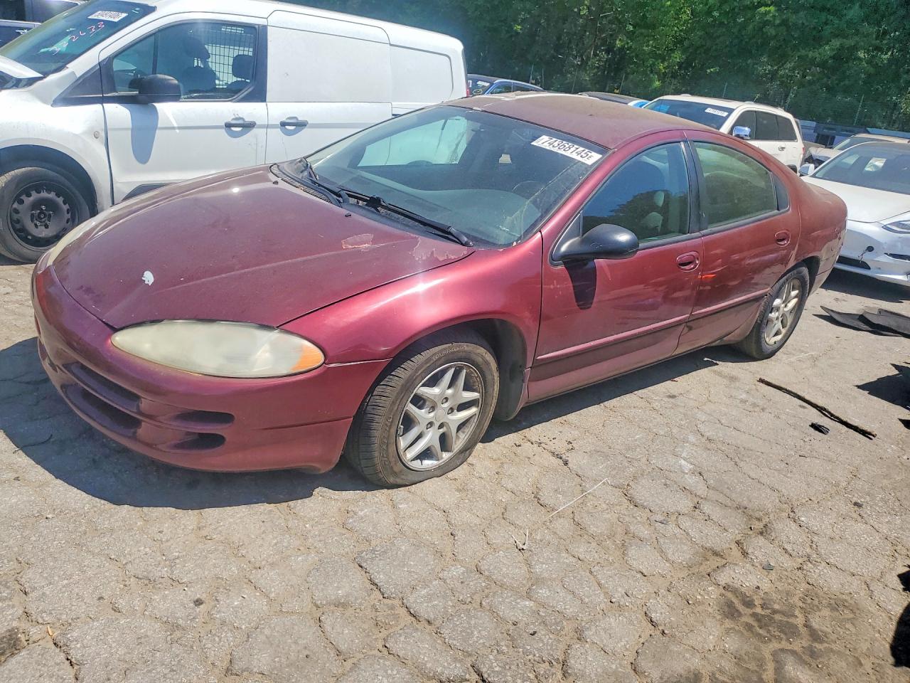2002 Dodge Intrepid Se Red vin: 2B3HD46RX2H158978