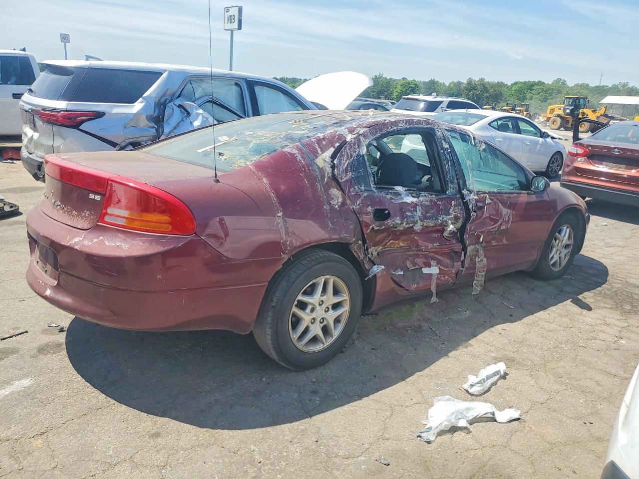 2002 Dodge Intrepid Se Red vin: 2B3HD46RX2H158978
