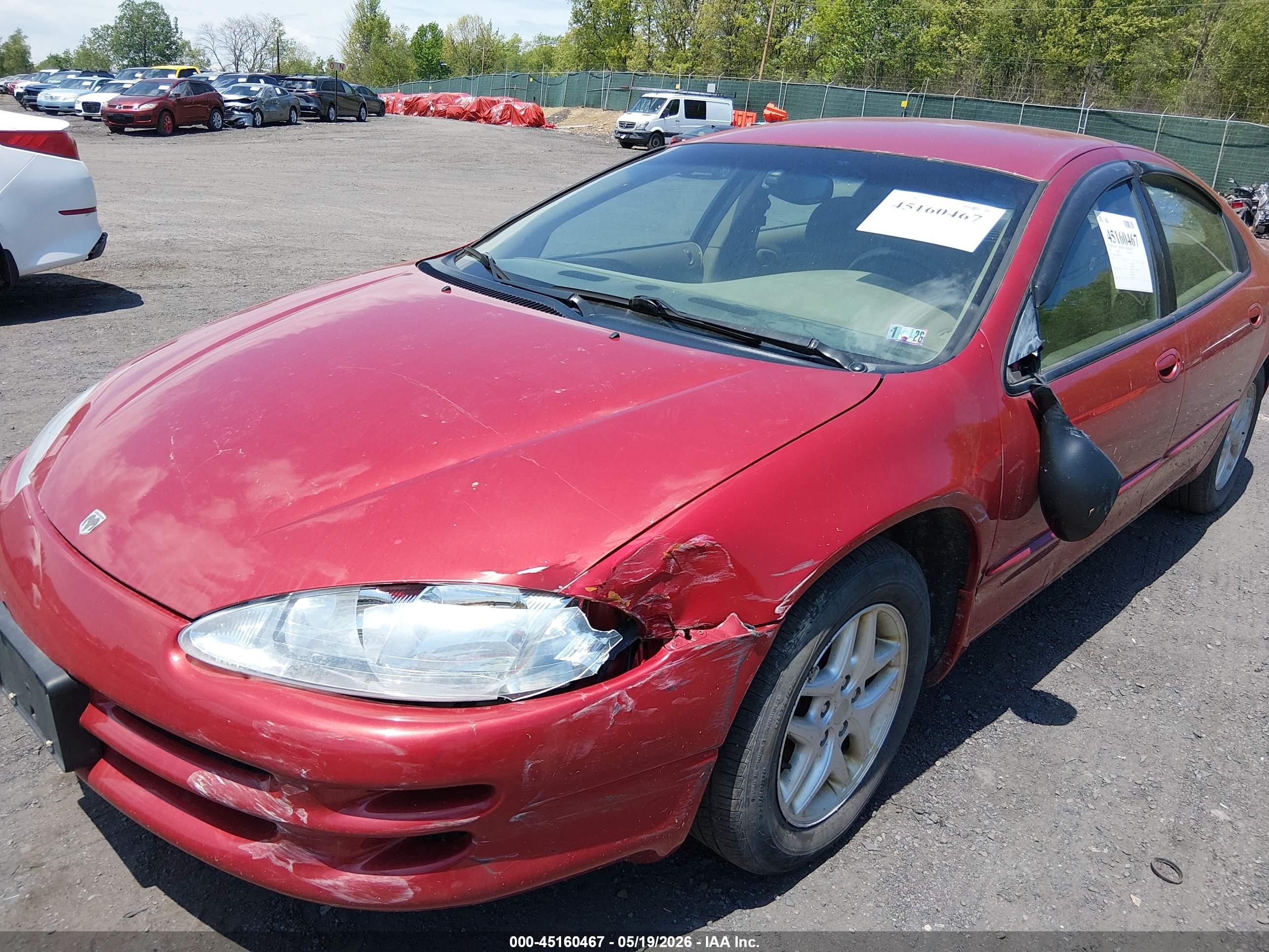 2003 Dodge Intrepid Se Красный vin: 2B3HD46RX3H559366