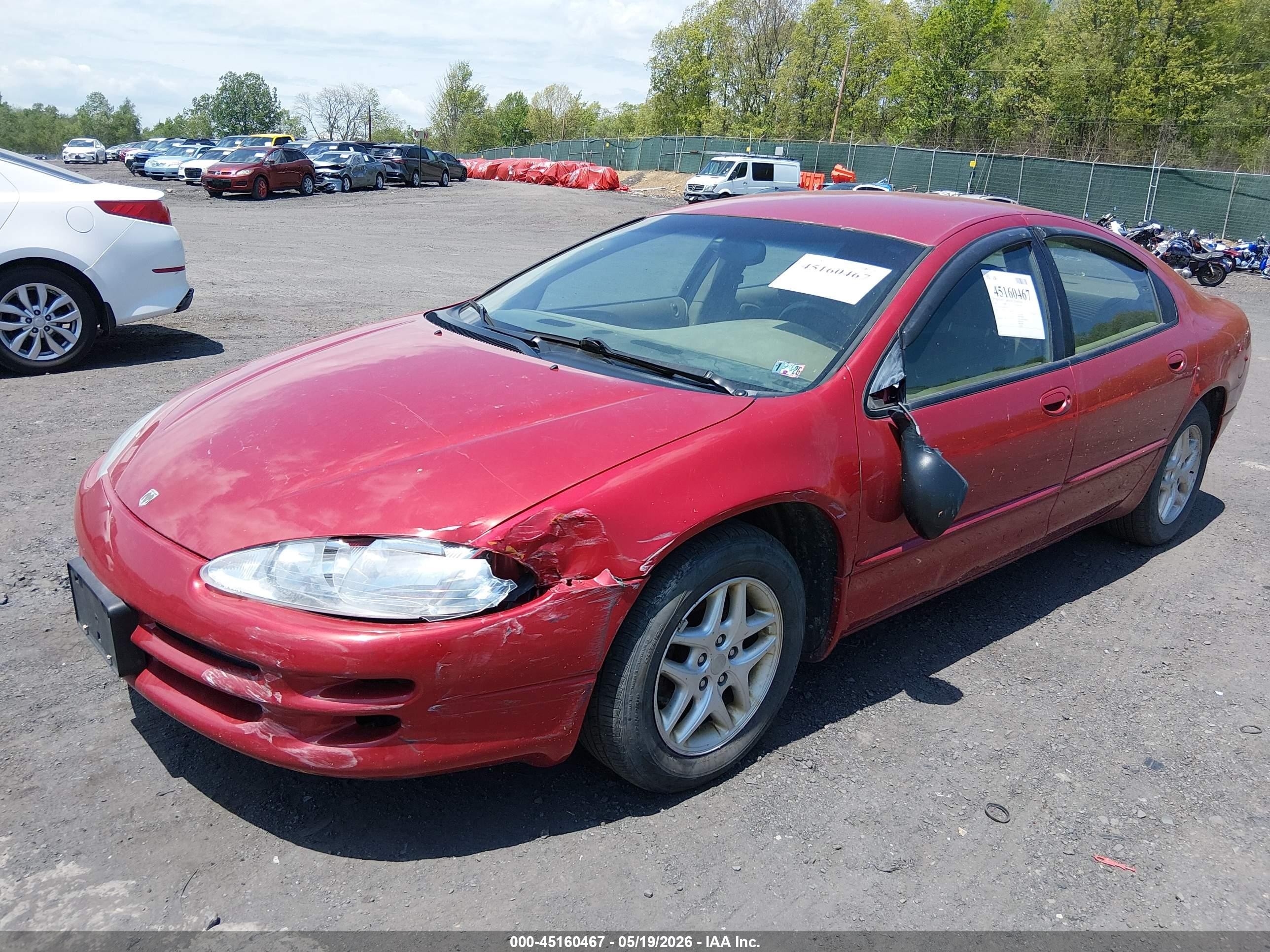 2003 Dodge Intrepid Se Красный vin: 2B3HD46RX3H559366