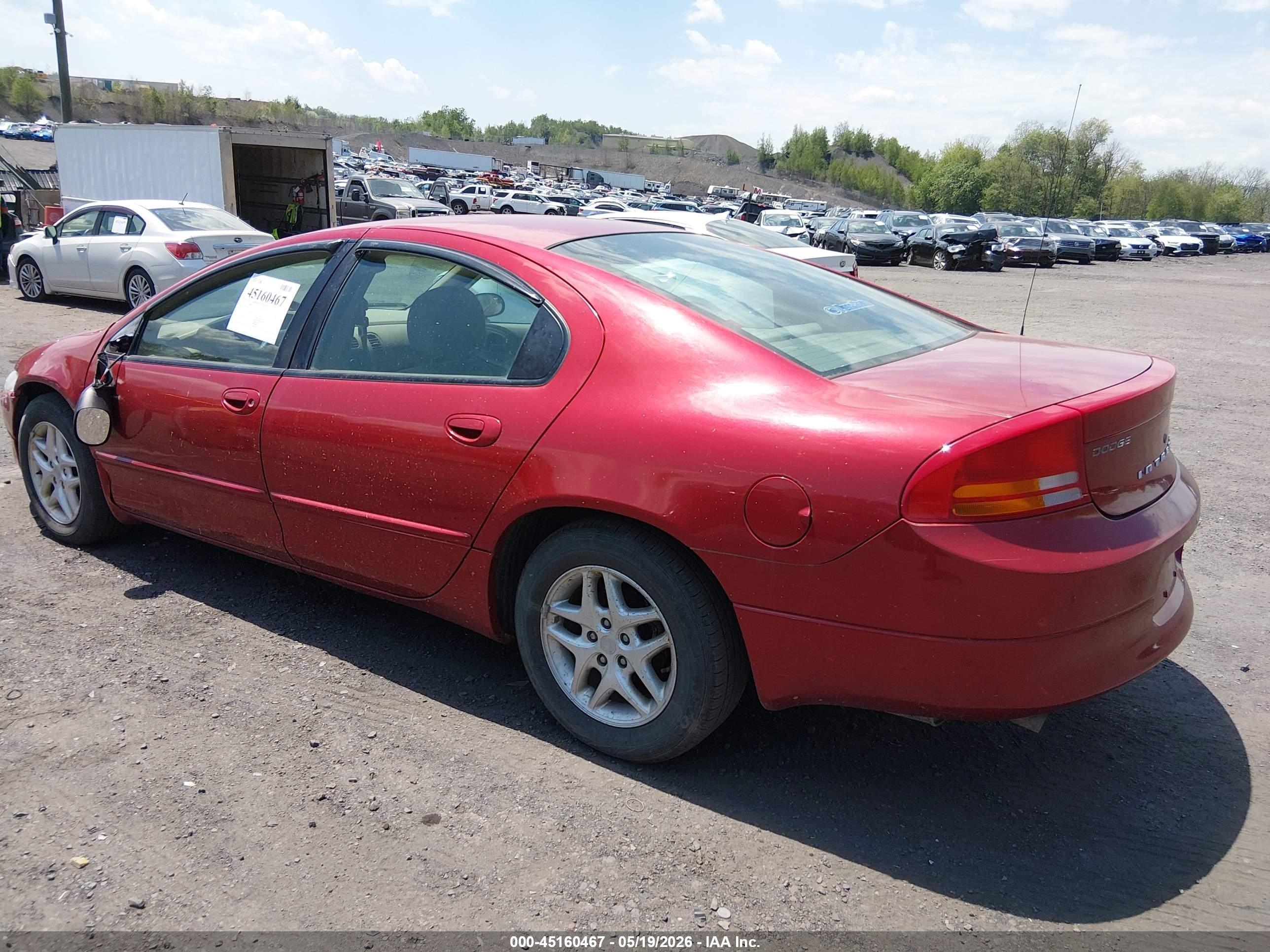 2003 Dodge Intrepid Se Красный vin: 2B3HD46RX3H559366