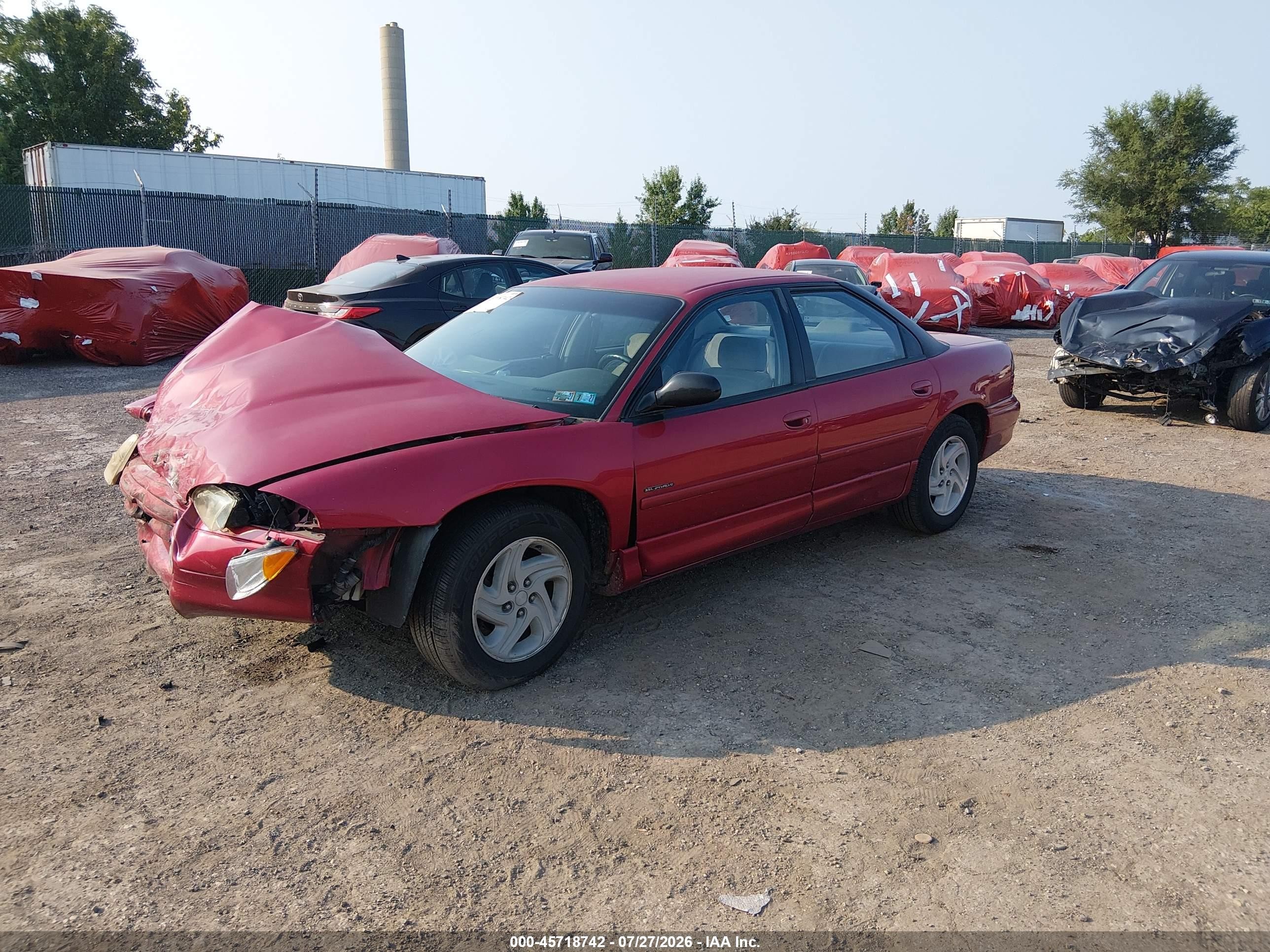 1996 Dodge Intrepid Es Red vin: 2B3HD56F5TH135251