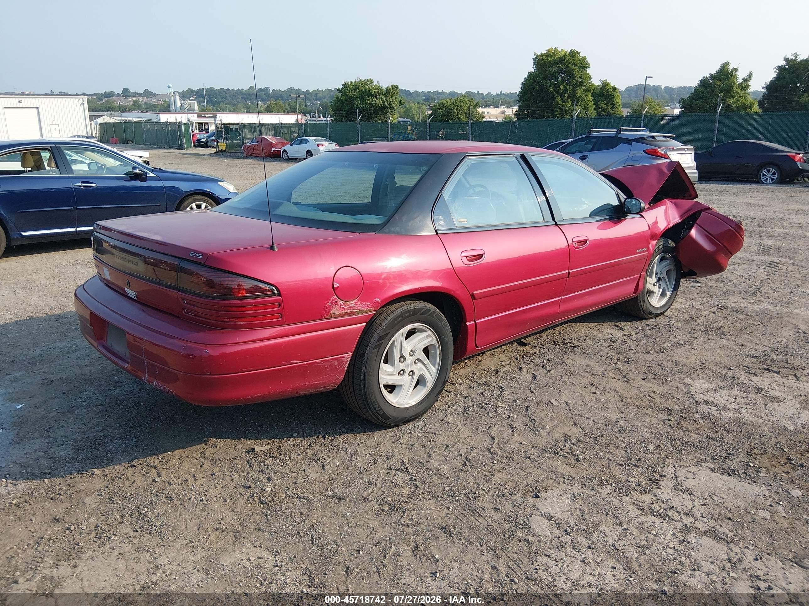 1996 Dodge Intrepid Es Red vin: 2B3HD56F5TH135251