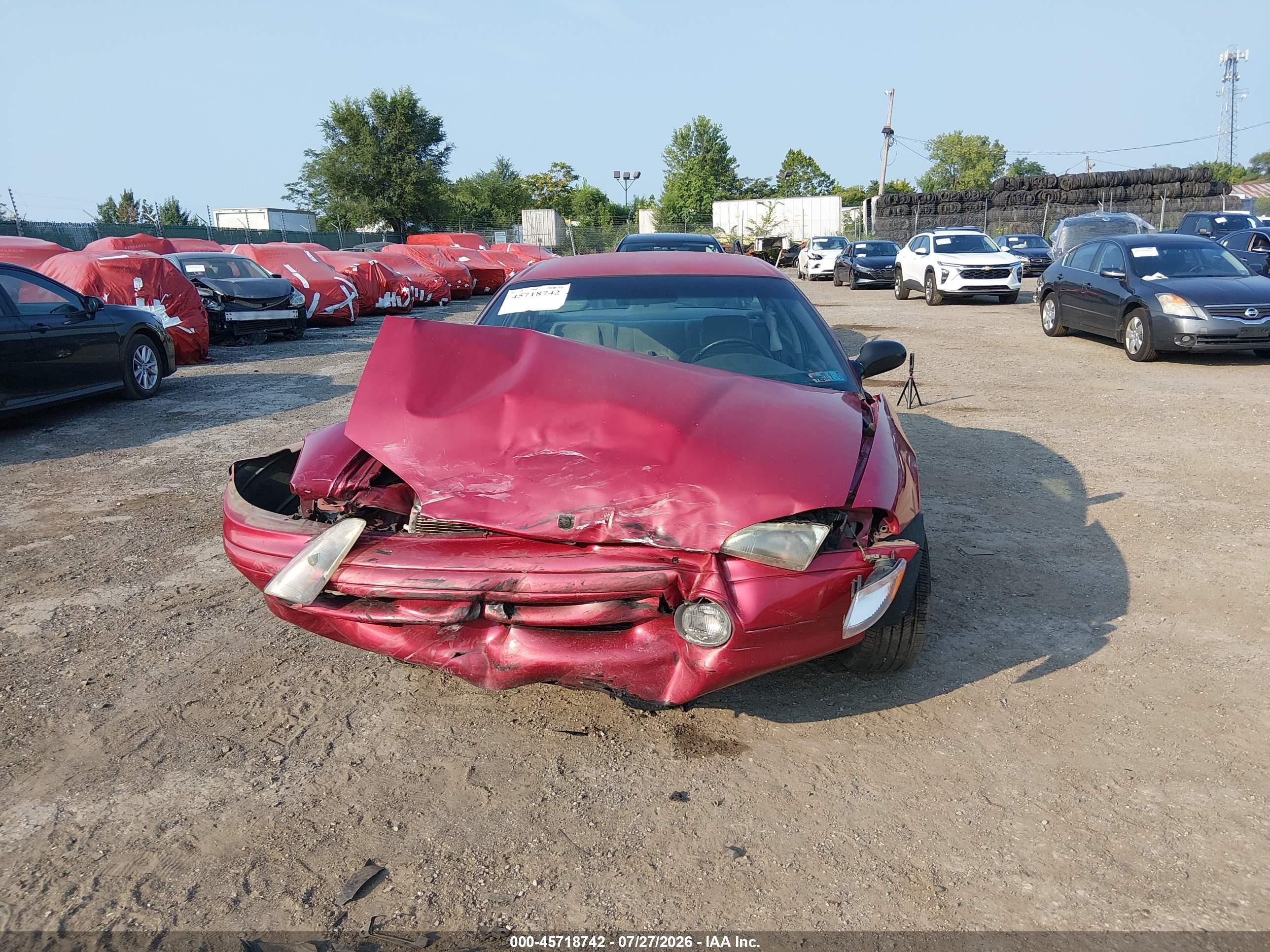 1996 Dodge Intrepid Es Red vin: 2B3HD56F5TH135251