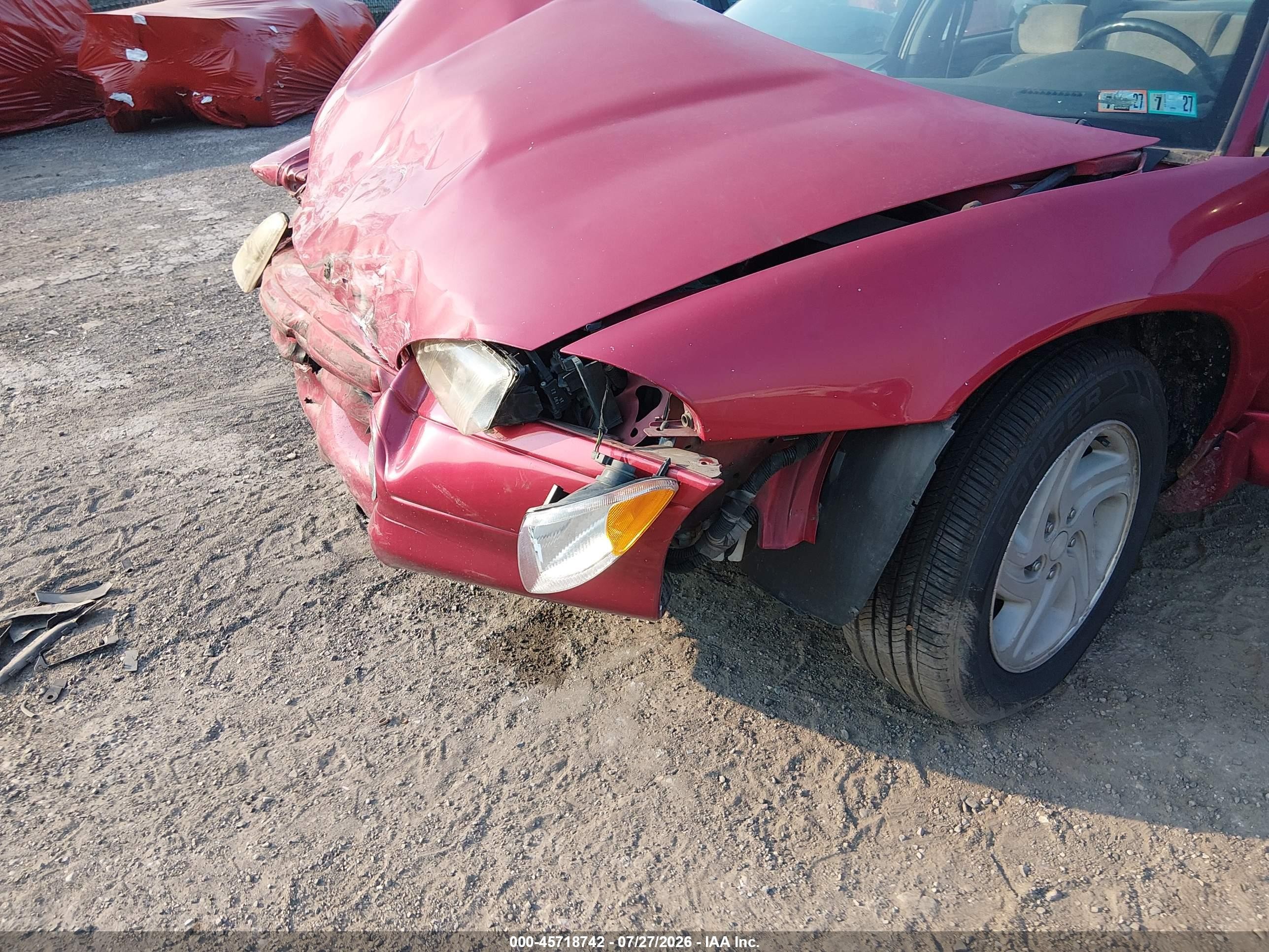 1996 Dodge Intrepid Es Red vin: 2B3HD56F5TH135251