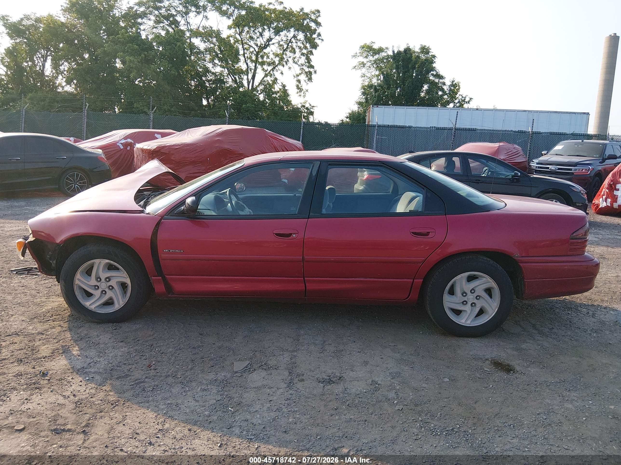 1996 Dodge Intrepid Es Red vin: 2B3HD56F5TH135251