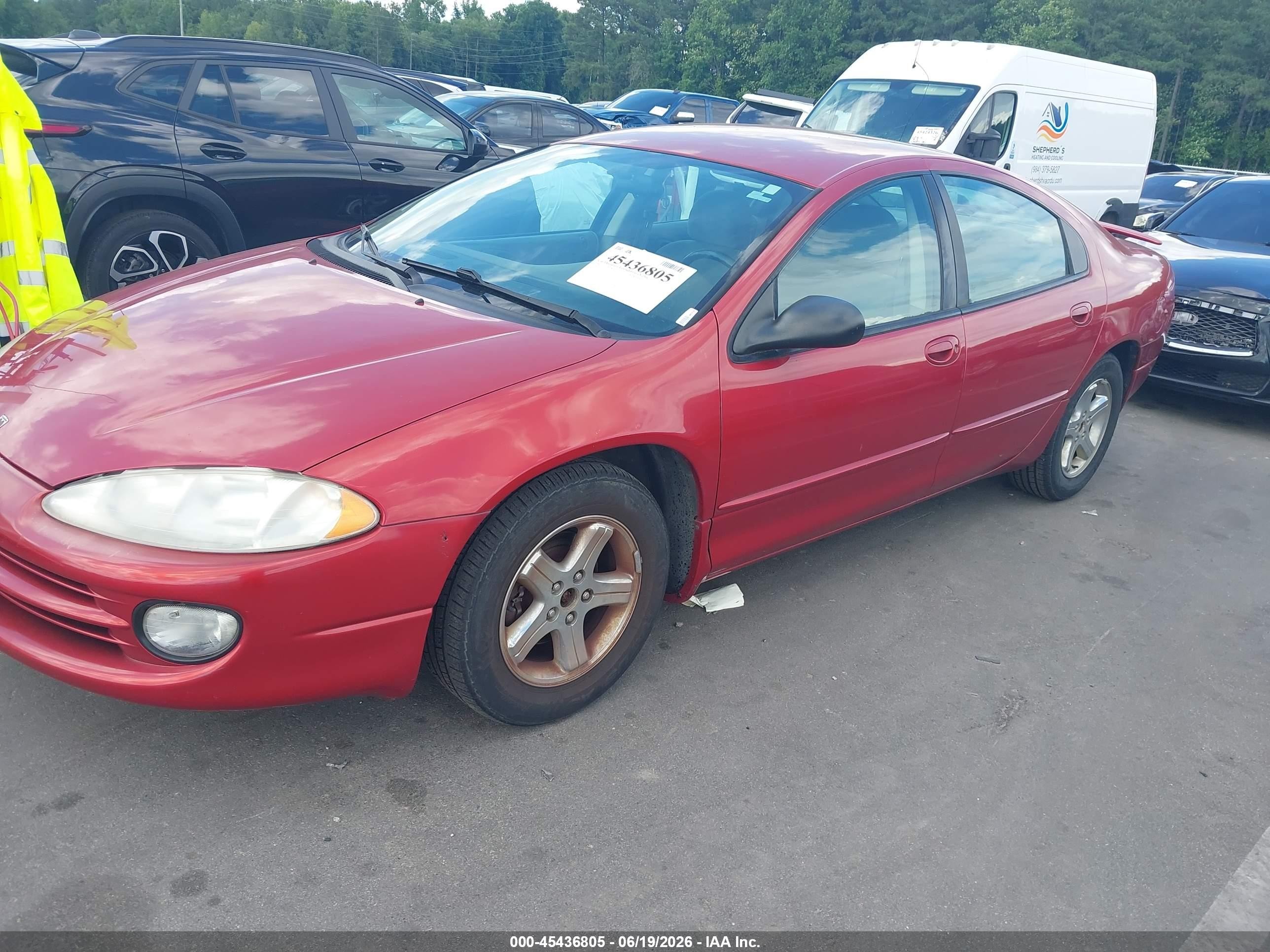 2004 Dodge Intrepid Es/sxt Red vin: 2B3HD56G54H602551
