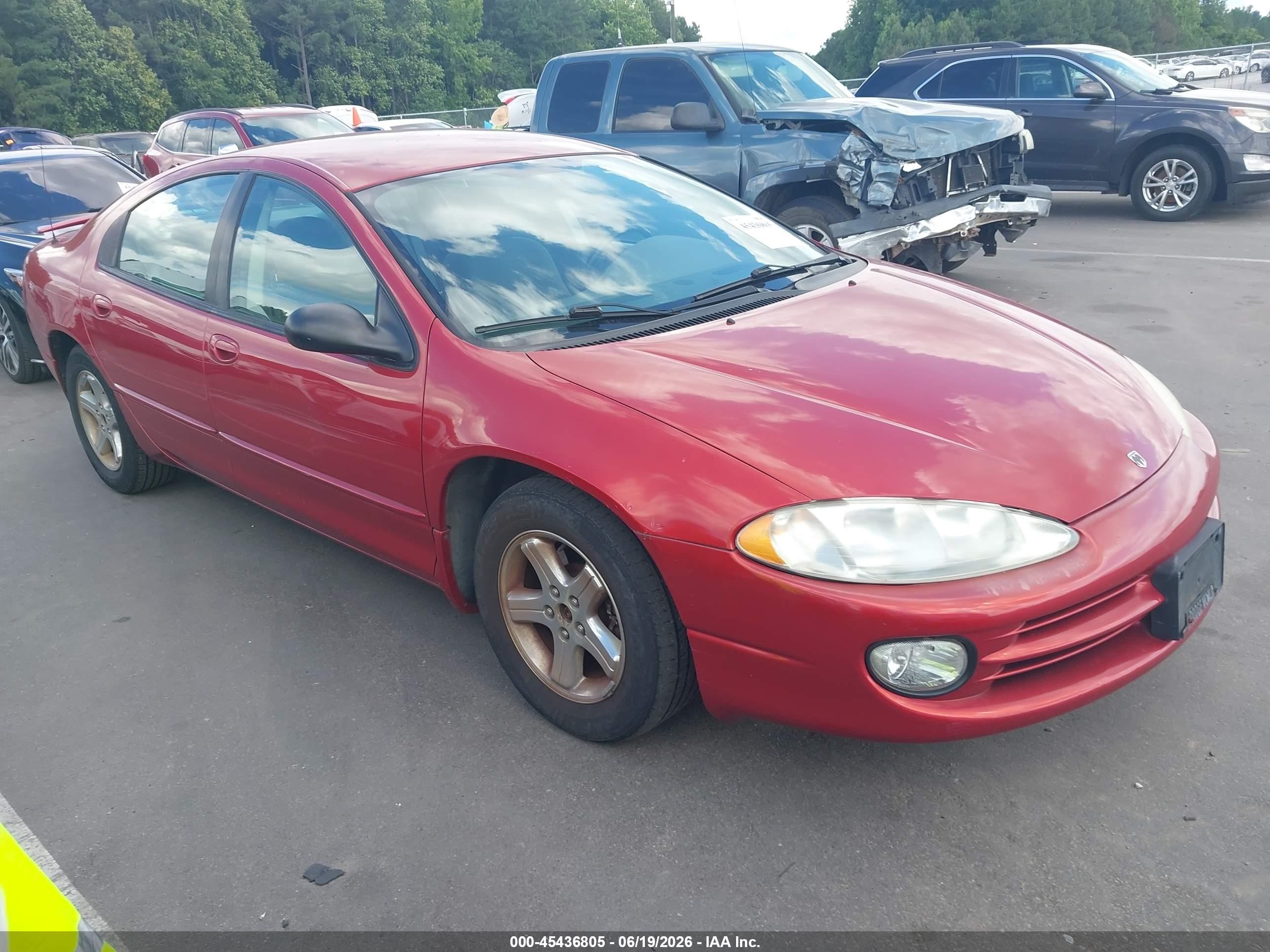 2004 Dodge Intrepid Es/sxt Красный vin: 2B3HD56G54H602551