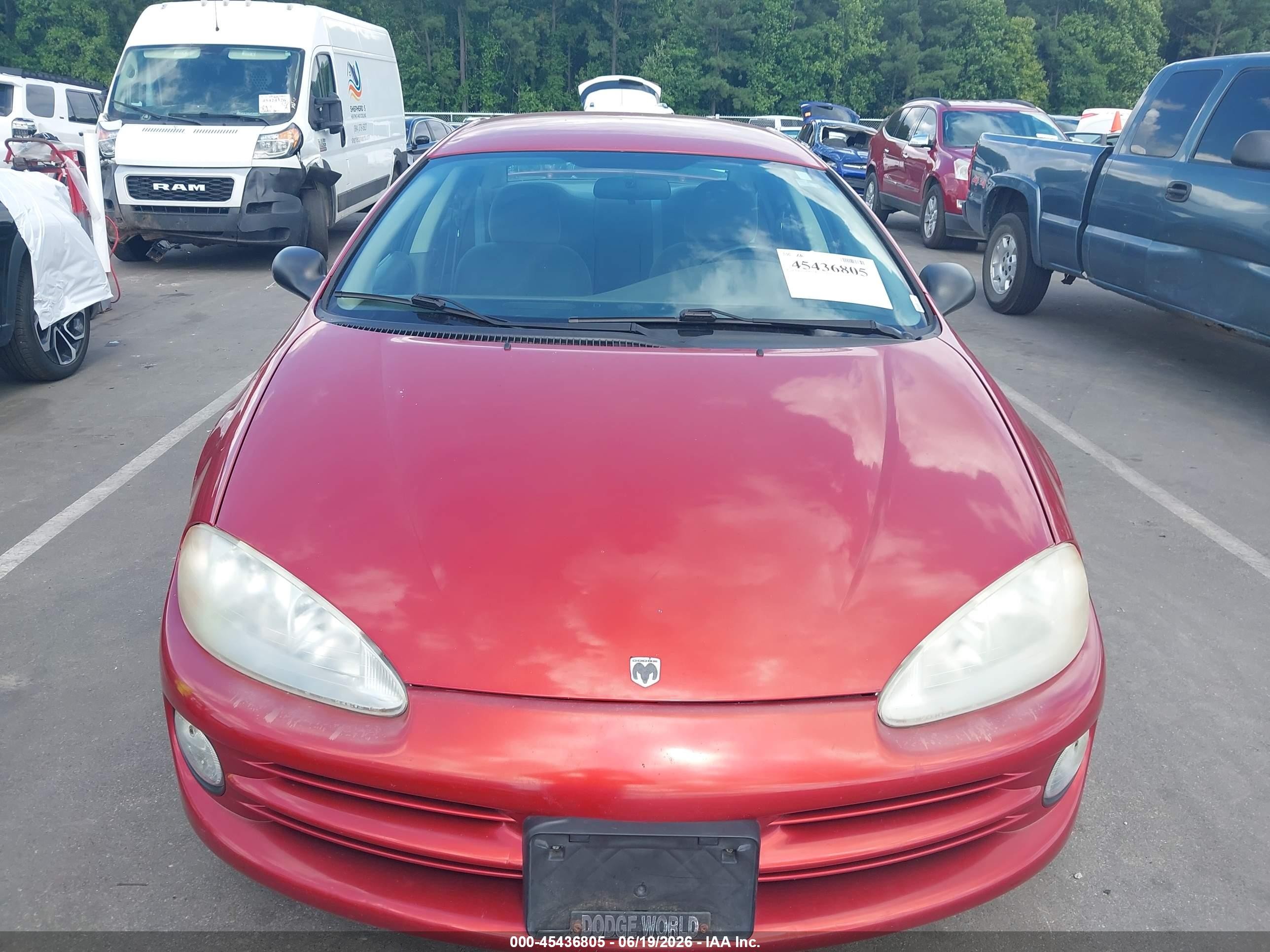 2004 Dodge Intrepid Es/sxt Red vin: 2B3HD56G54H602551