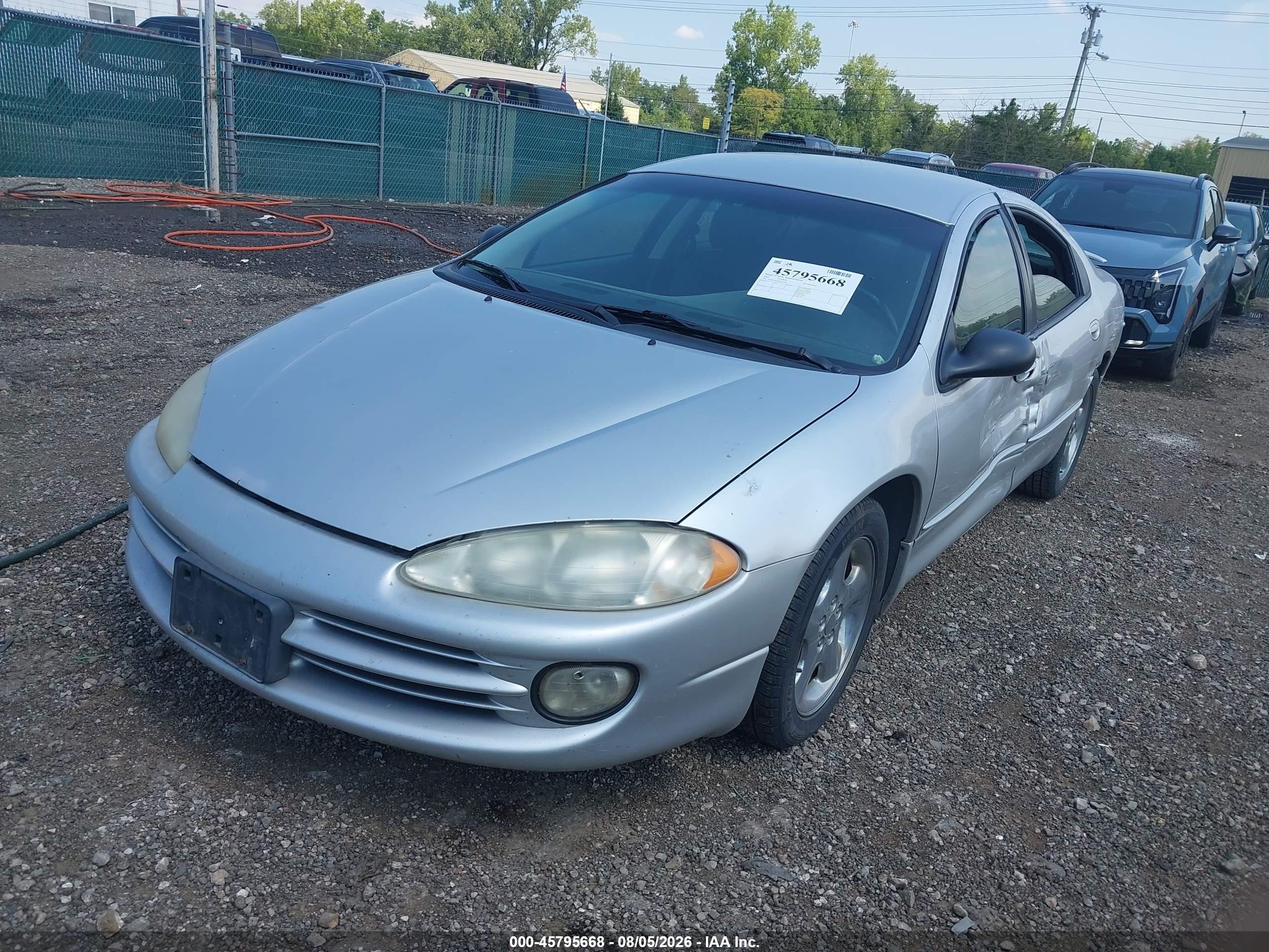 2002 Dodge Intrepid Es Silver vin: 2B3HD56G92H261331