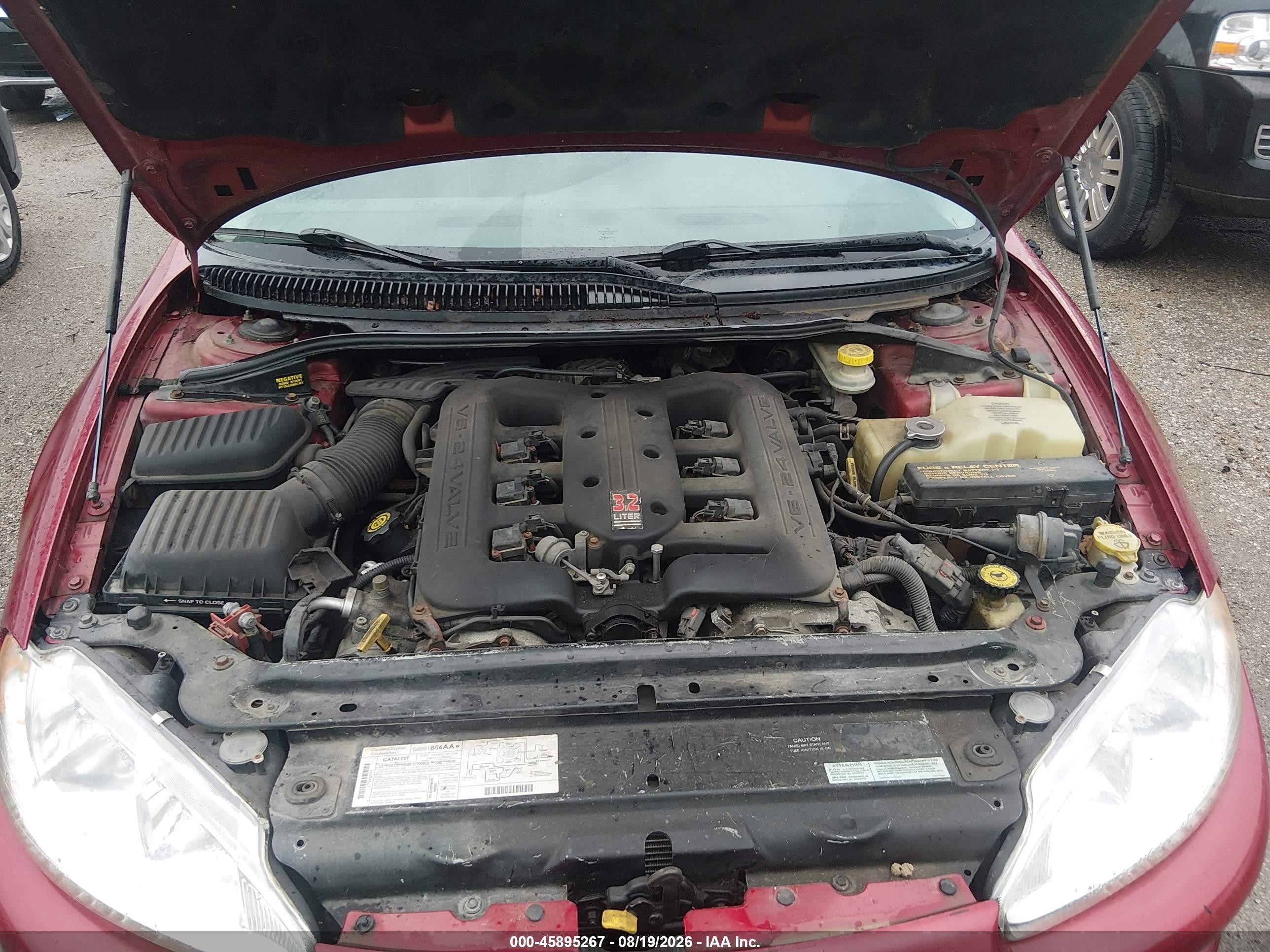 1999 Dodge Intrepid Es Red vin: 2B3HD56J7XH501284