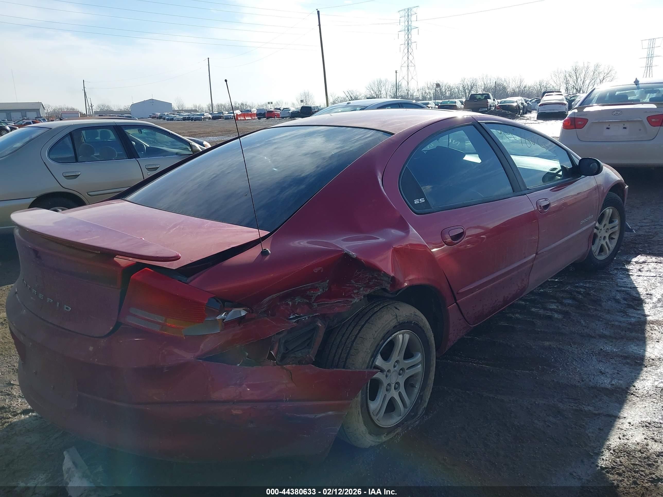 1999 Dodge Intrepid Es Red vin: 2B3HD56J9XH511833