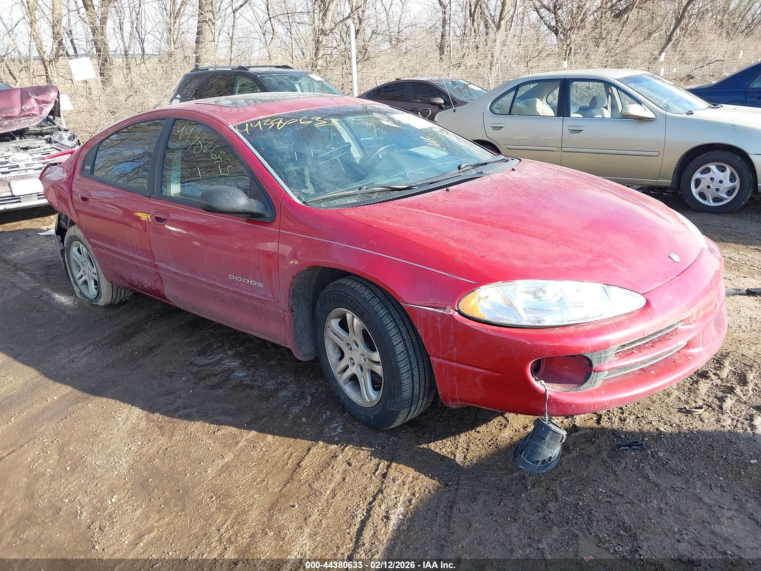 1999 Dodge Intrepid Es Red vin: 2B3HD56J9XH511833