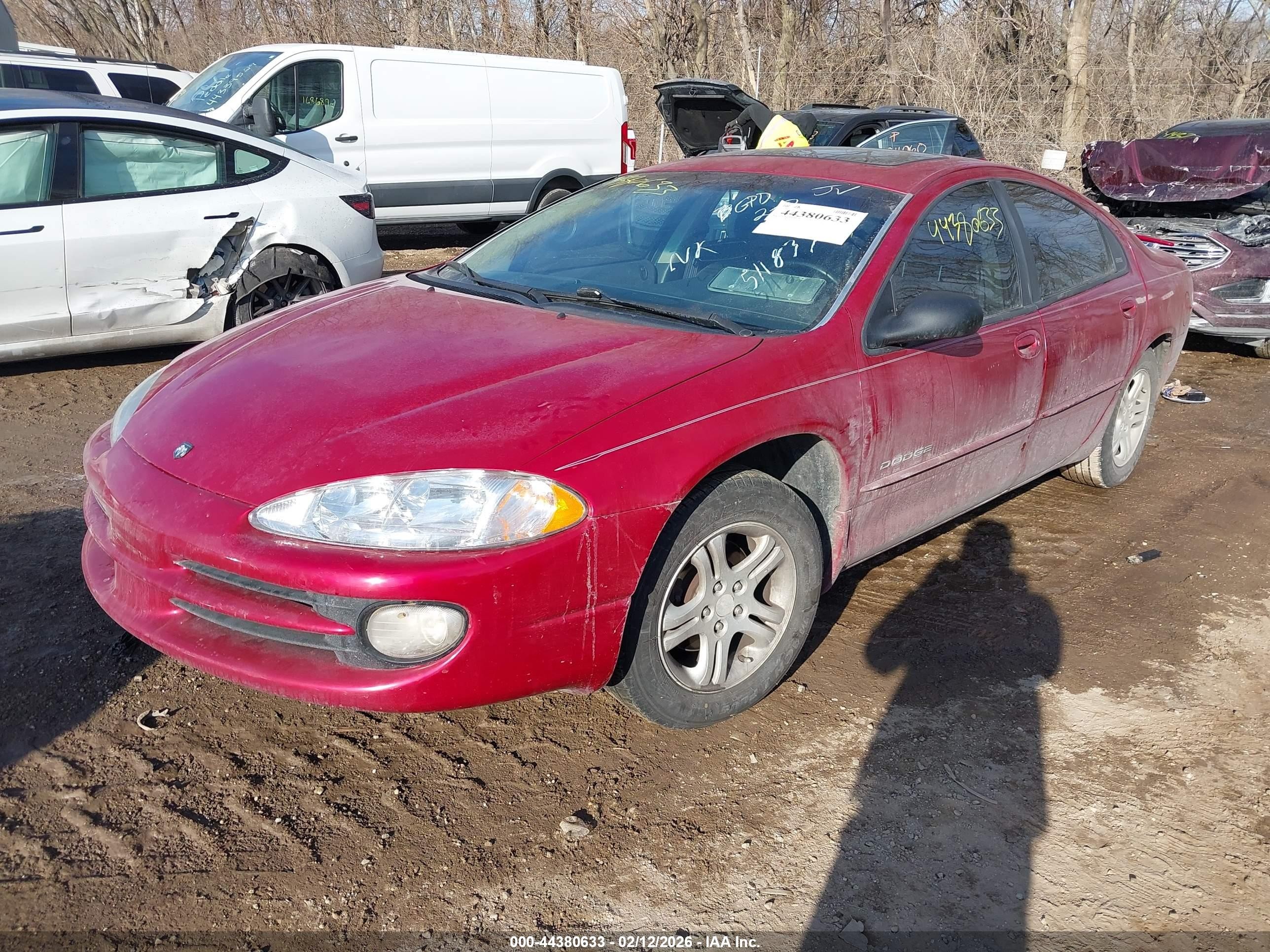 1999 Dodge Intrepid Es Red vin: 2B3HD56J9XH511833