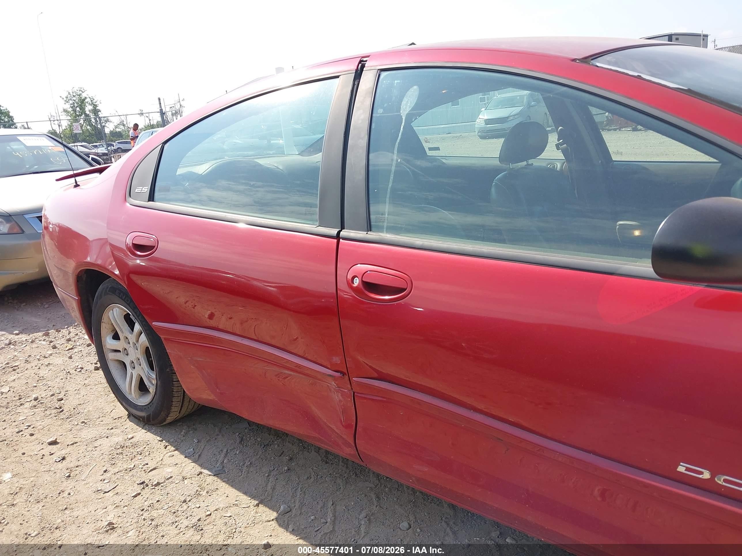 2000 Dodge Intrepid Es Red vin: 2B3HD56J9YH142845