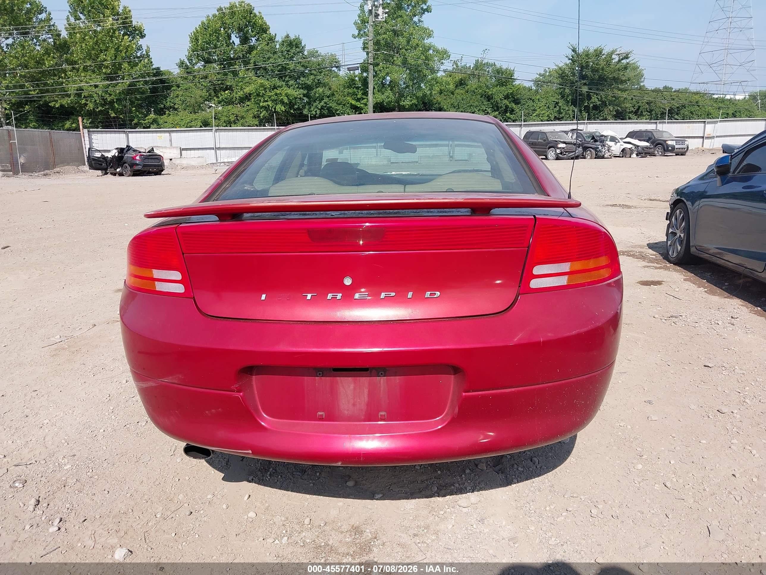 2000 Dodge Intrepid Es Red vin: 2B3HD56J9YH142845