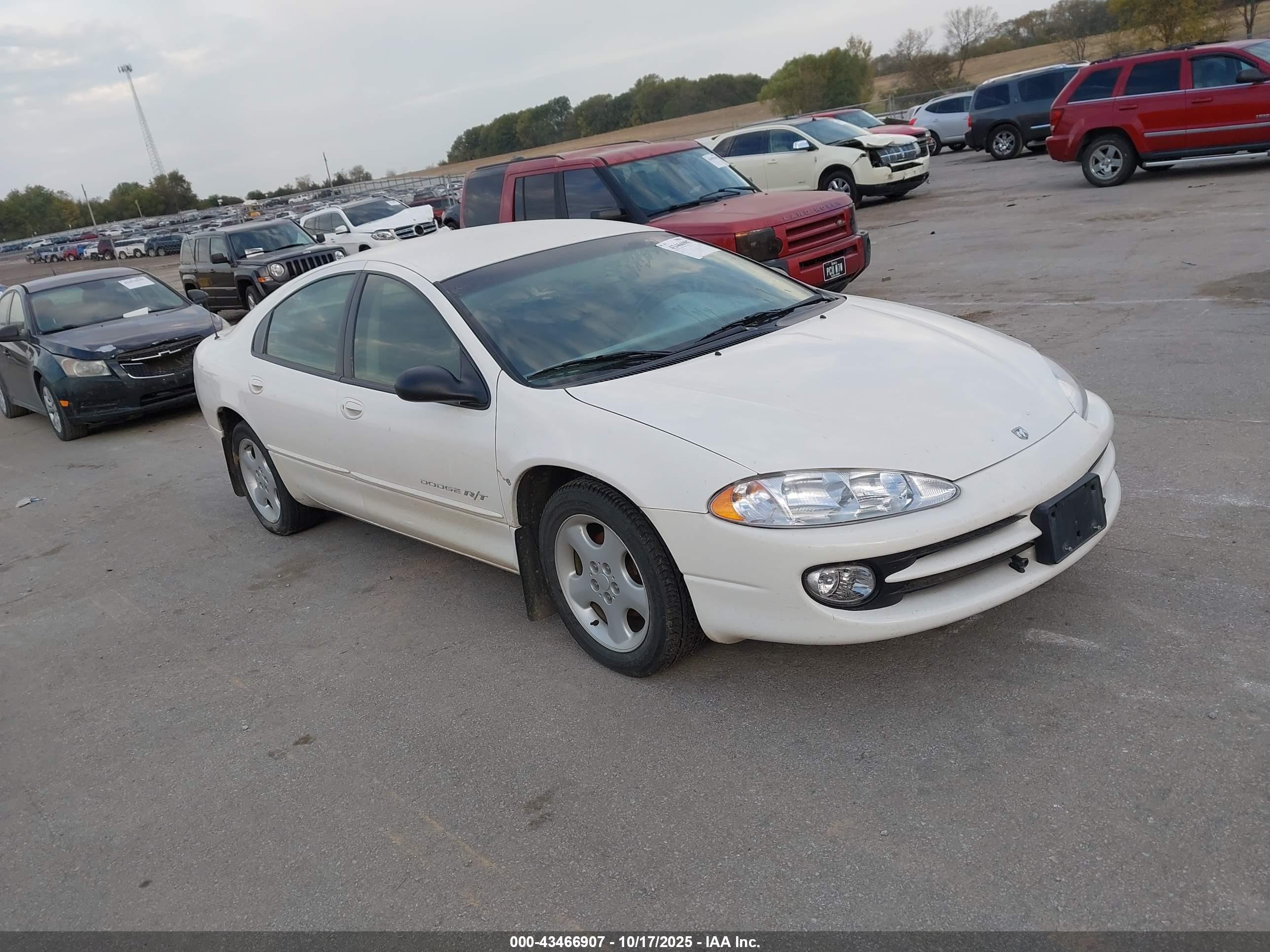 2000 Dodge Intrepid R/t White vin: 2B3HD76V8YH425879