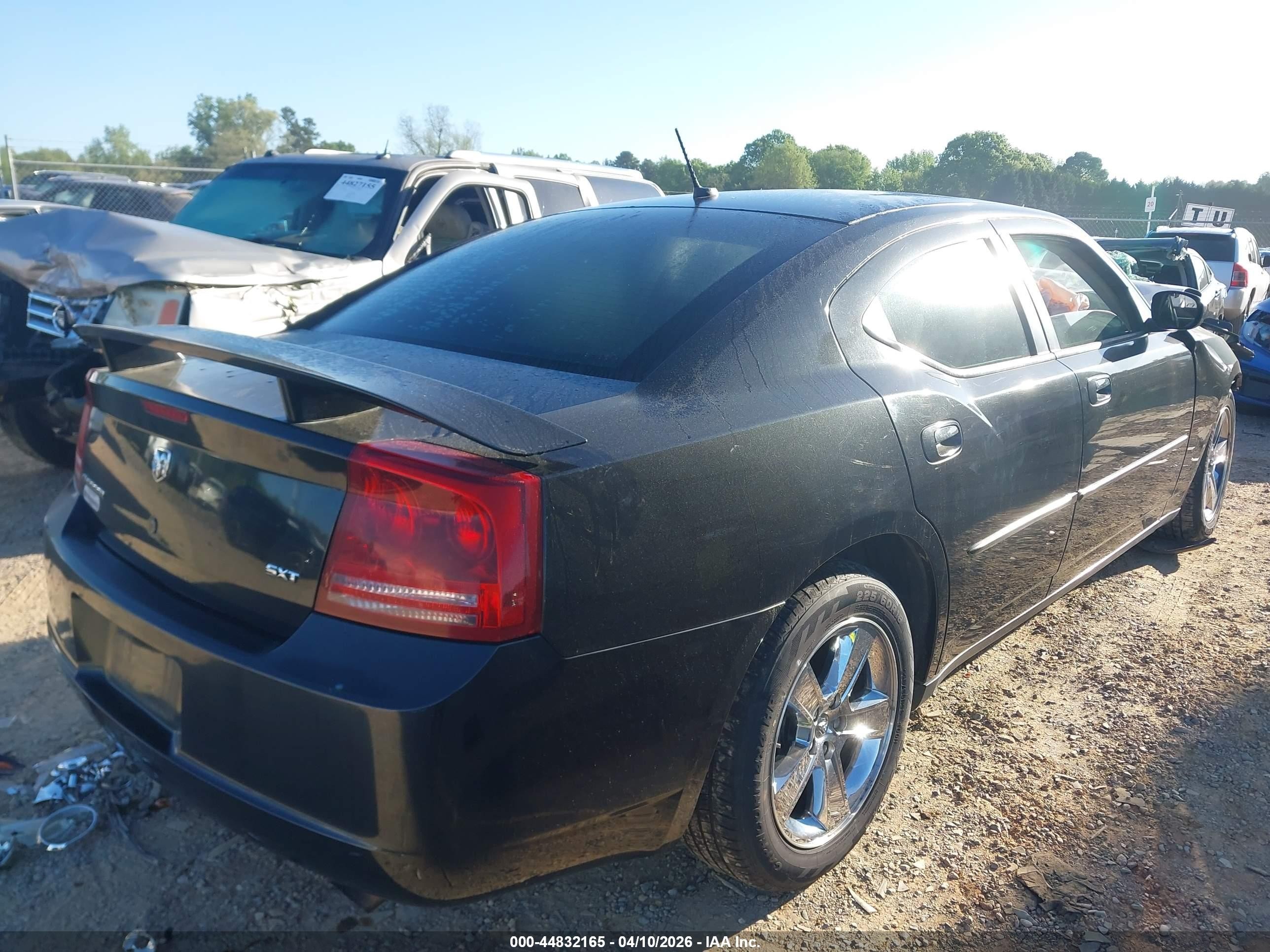 2008 Dodge Charger Sxt Black vin: 2B3KA33G38H200850