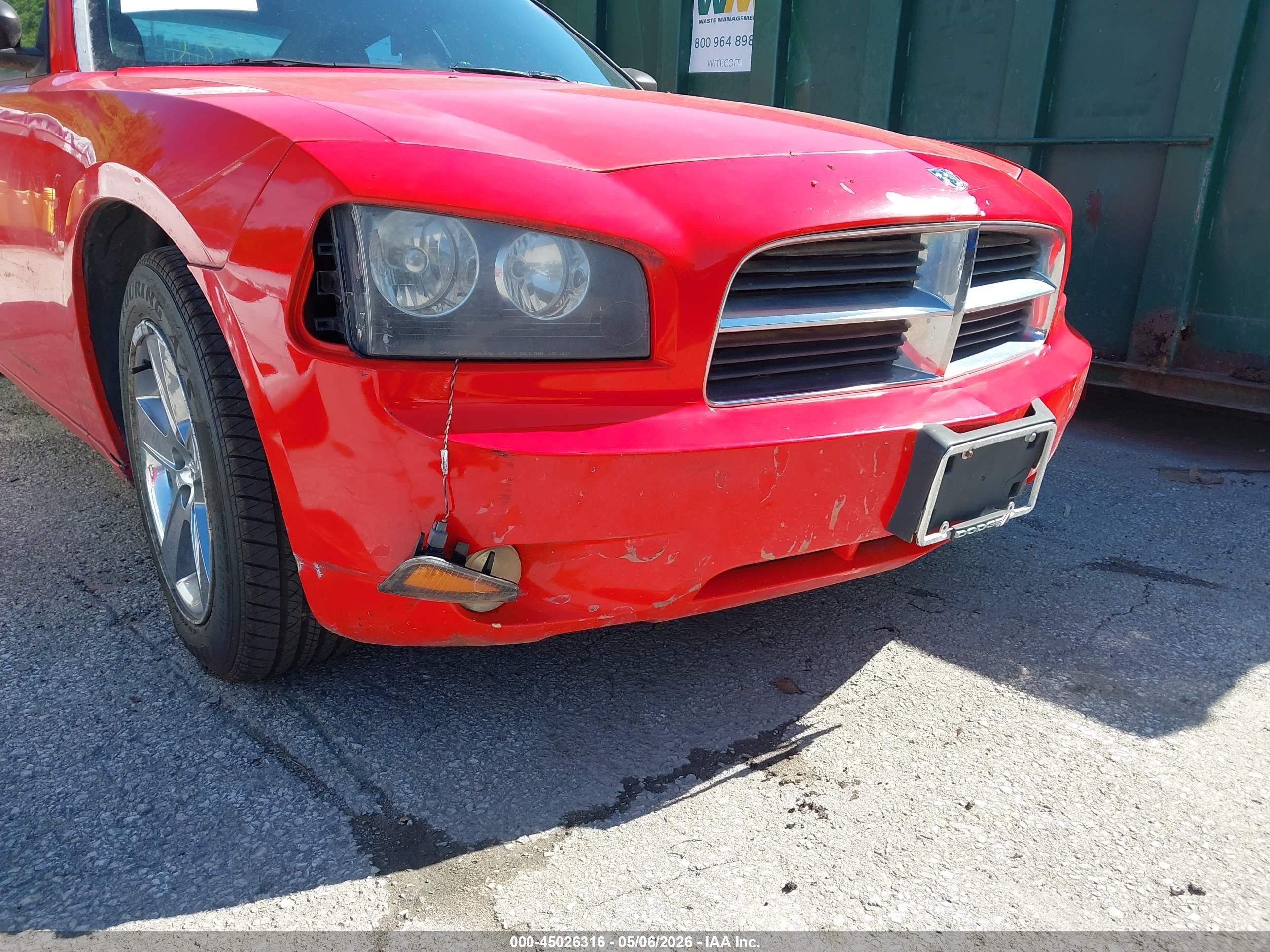 2008 Dodge Charger Sxt Red vin: 2B3KA33G78H263384
