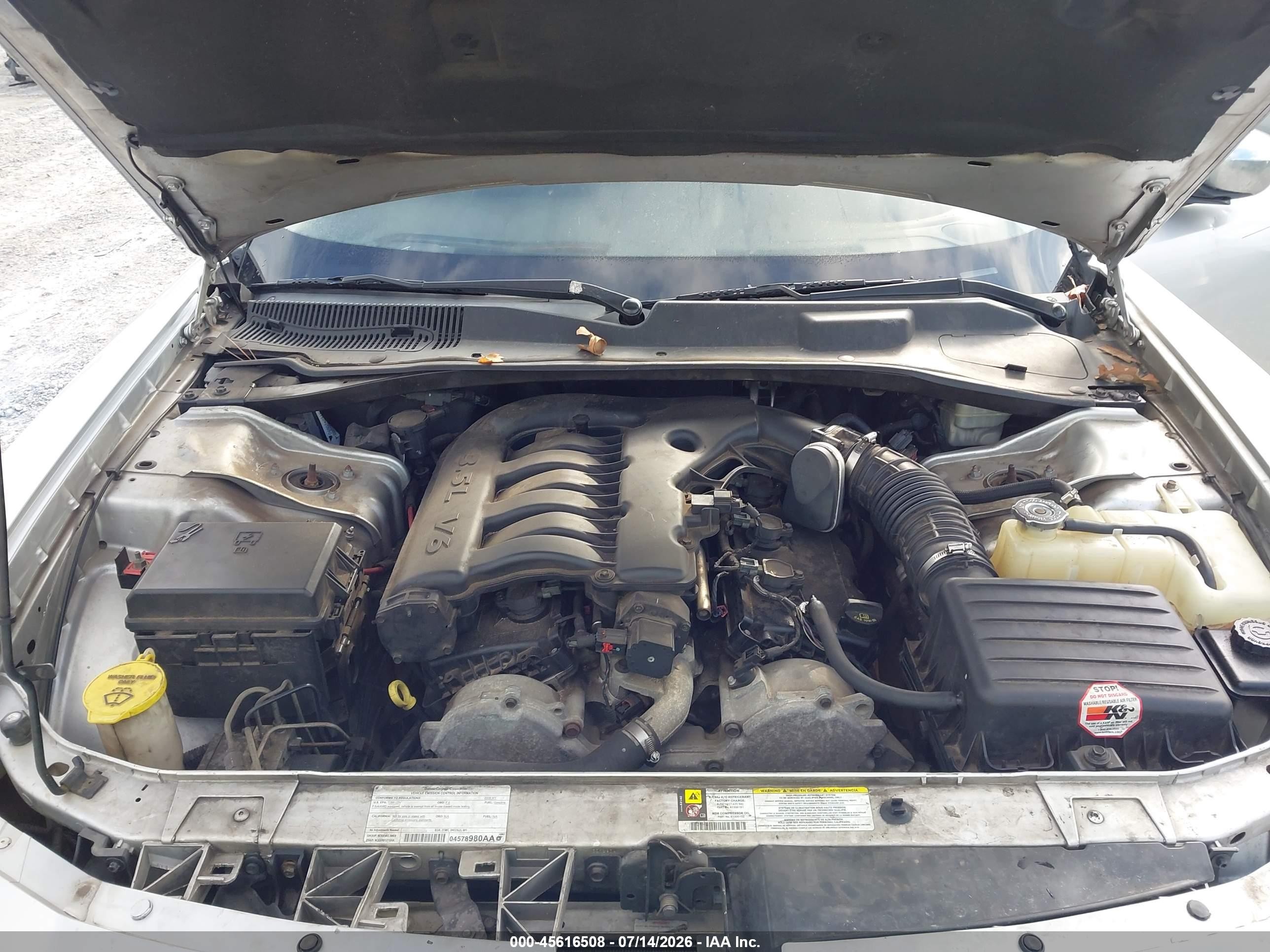 2008 Dodge Charger Sxt Silver vin: 2B3KA33G88H305027