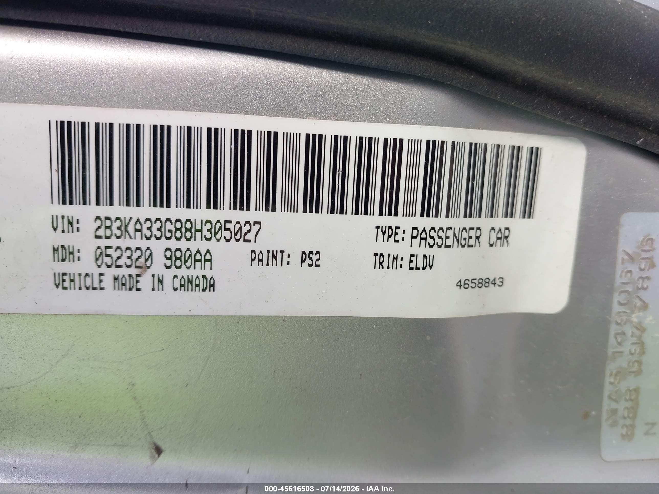 2008 Dodge Charger Sxt Silver vin: 2B3KA33G88H305027