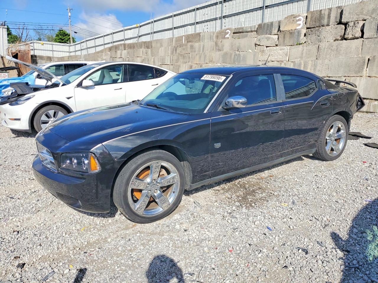 2008 Dodge Charger Sxt Black vin: 2B3KA33GX8H336635
