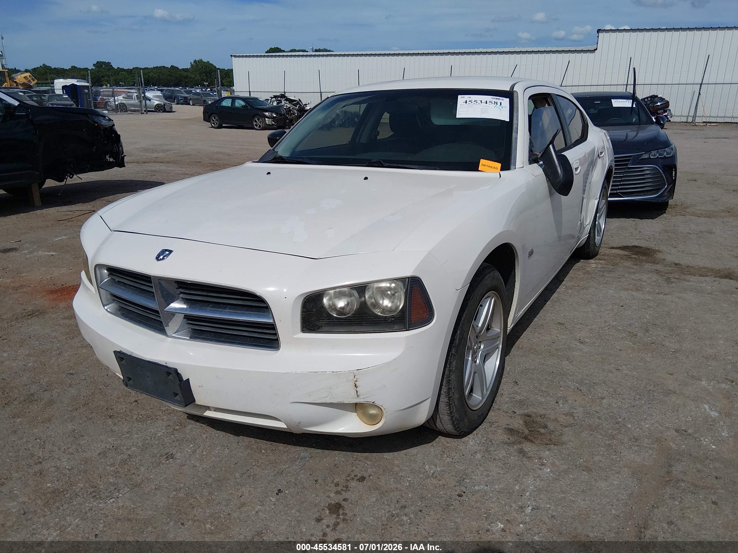 2009 Dodge Charger Sxt White vin: 2B3KA33V09H594162