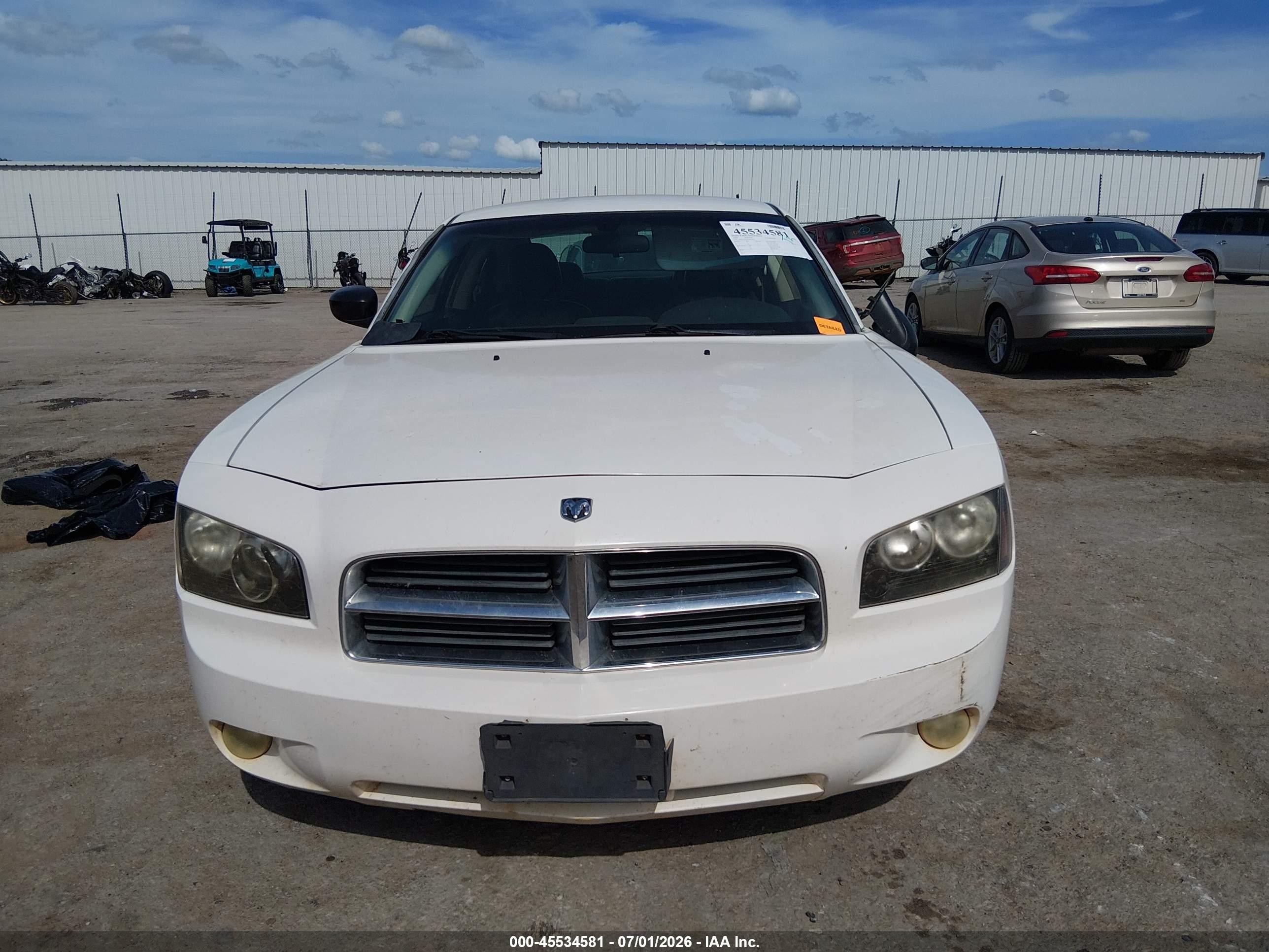 2009 Dodge Charger Sxt White vin: 2B3KA33V09H594162