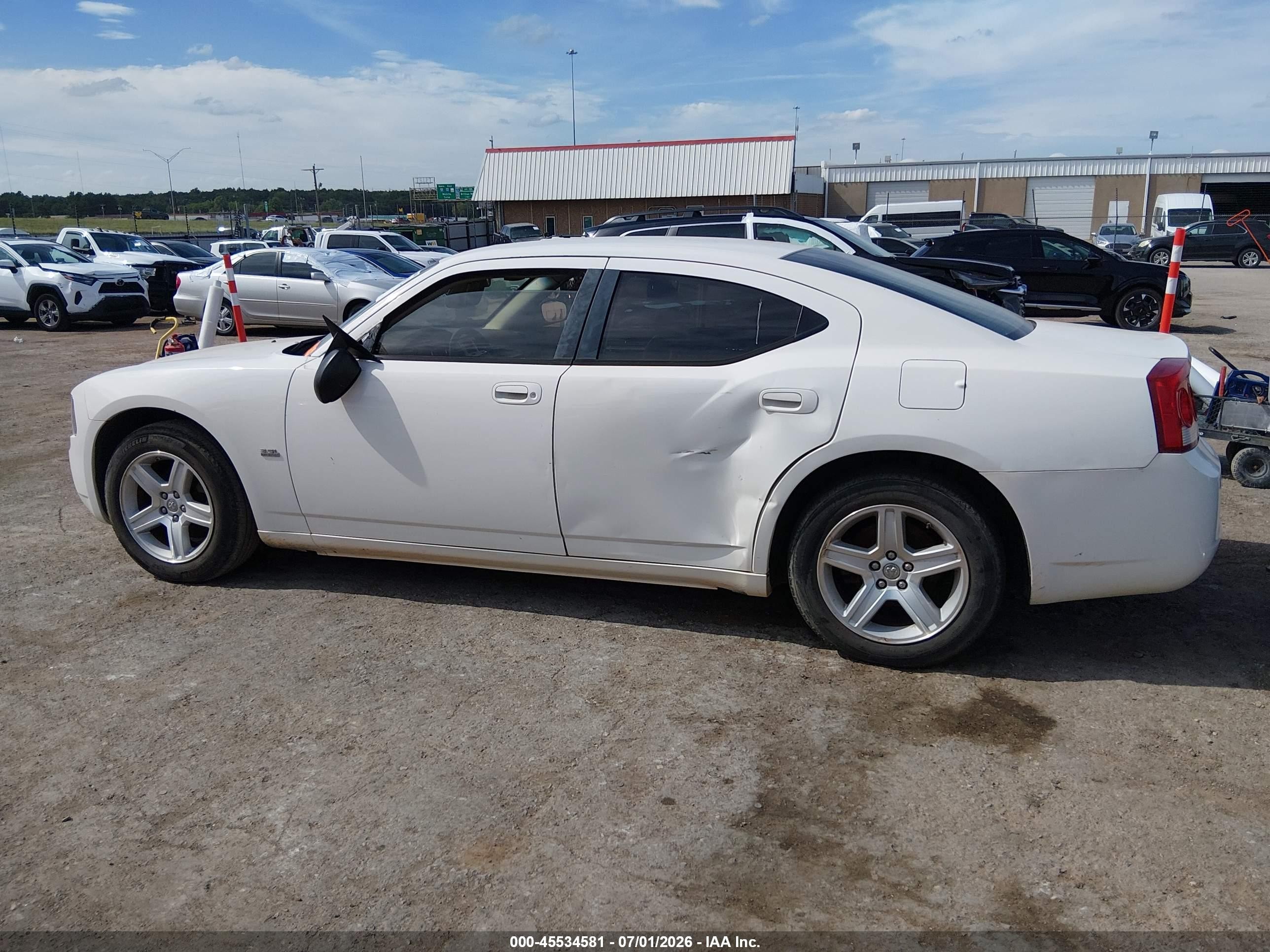 2009 Dodge Charger Sxt White vin: 2B3KA33V09H594162